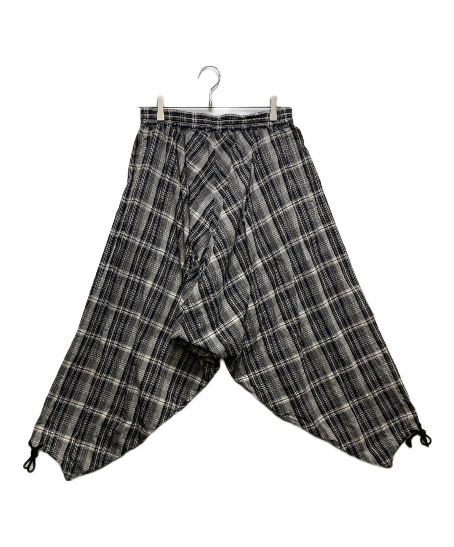 JUNYA WATANABE MAN サルエルパンツ チェック柄 L 中古・古着通販】JUNYA WATANABE MAN (ジュンヤワタナベマン) チェック