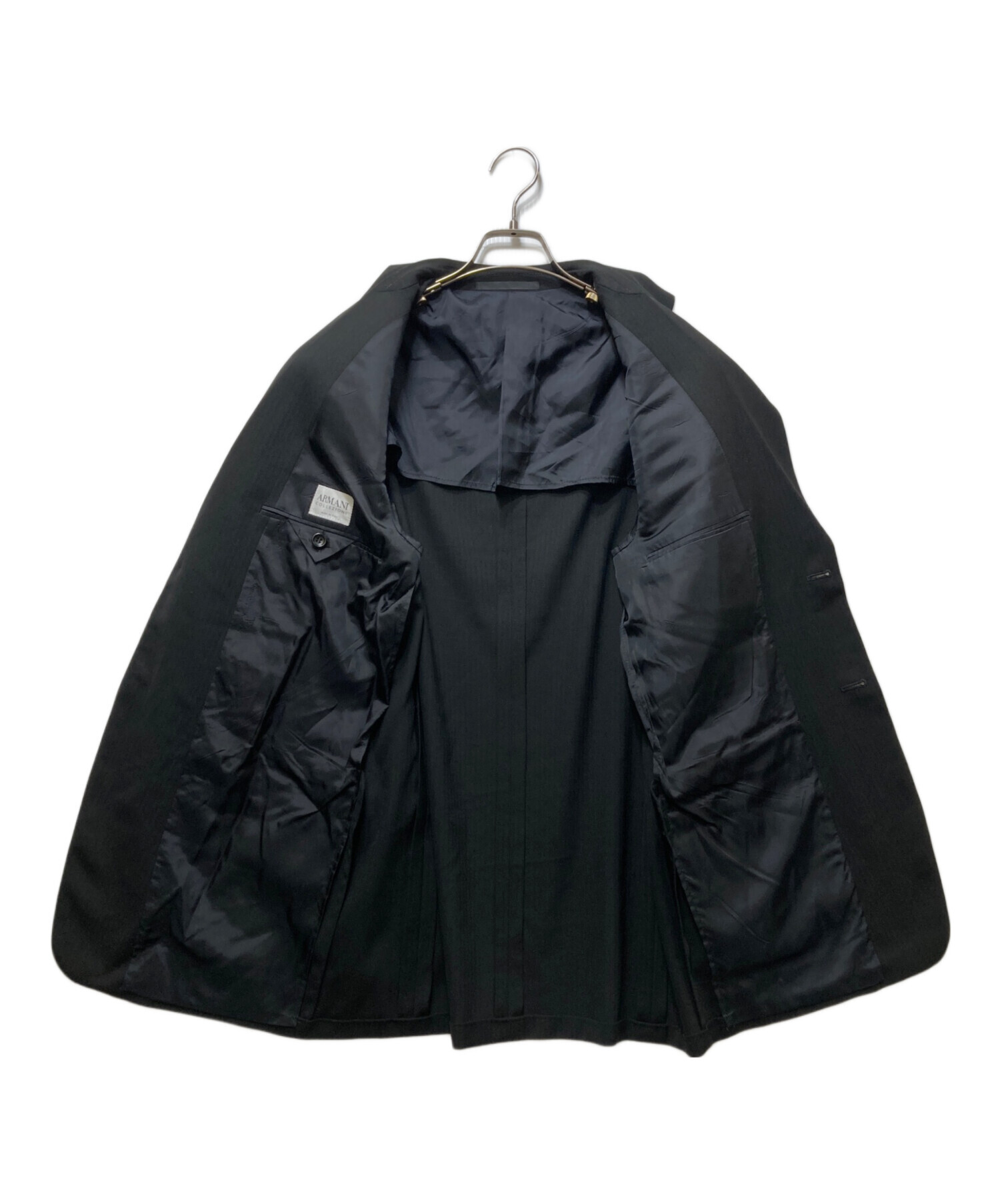 未使用級 アルマーニコレツォーニ スーツ セットアップ L 3B ブラック 中古・古着通販】ARMANI COLLEZIONI (アルマーニ コレツィオーニ