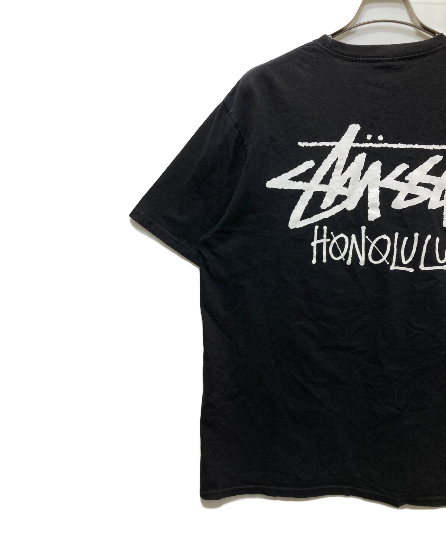 STUSSY ステューシー ショーンフォント ロゴ ロンT ©️無し 極美品 中古・古着通販】stussy (ステューシー) ショーンフォントロゴ