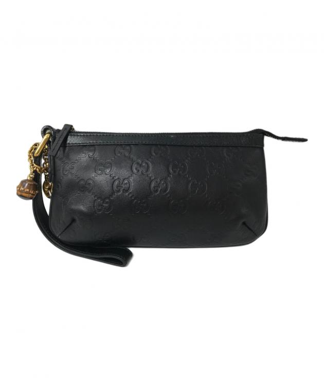 中古・古着通販】GUCCI (グッチ) グッチシマレザー GG型押し バンブー