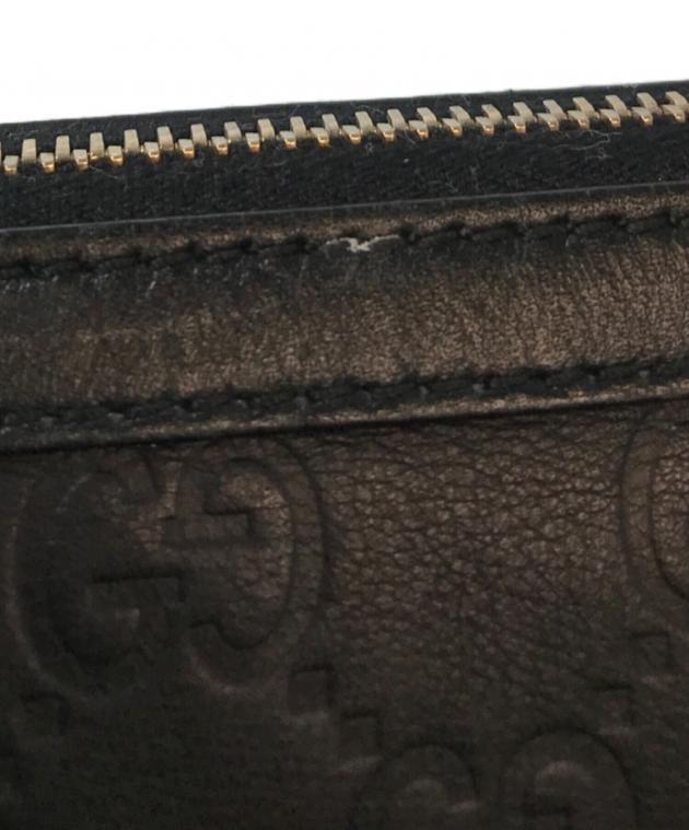 中古・古着通販】GUCCI (グッチ) グッチシマレザー GG型押し バンブー