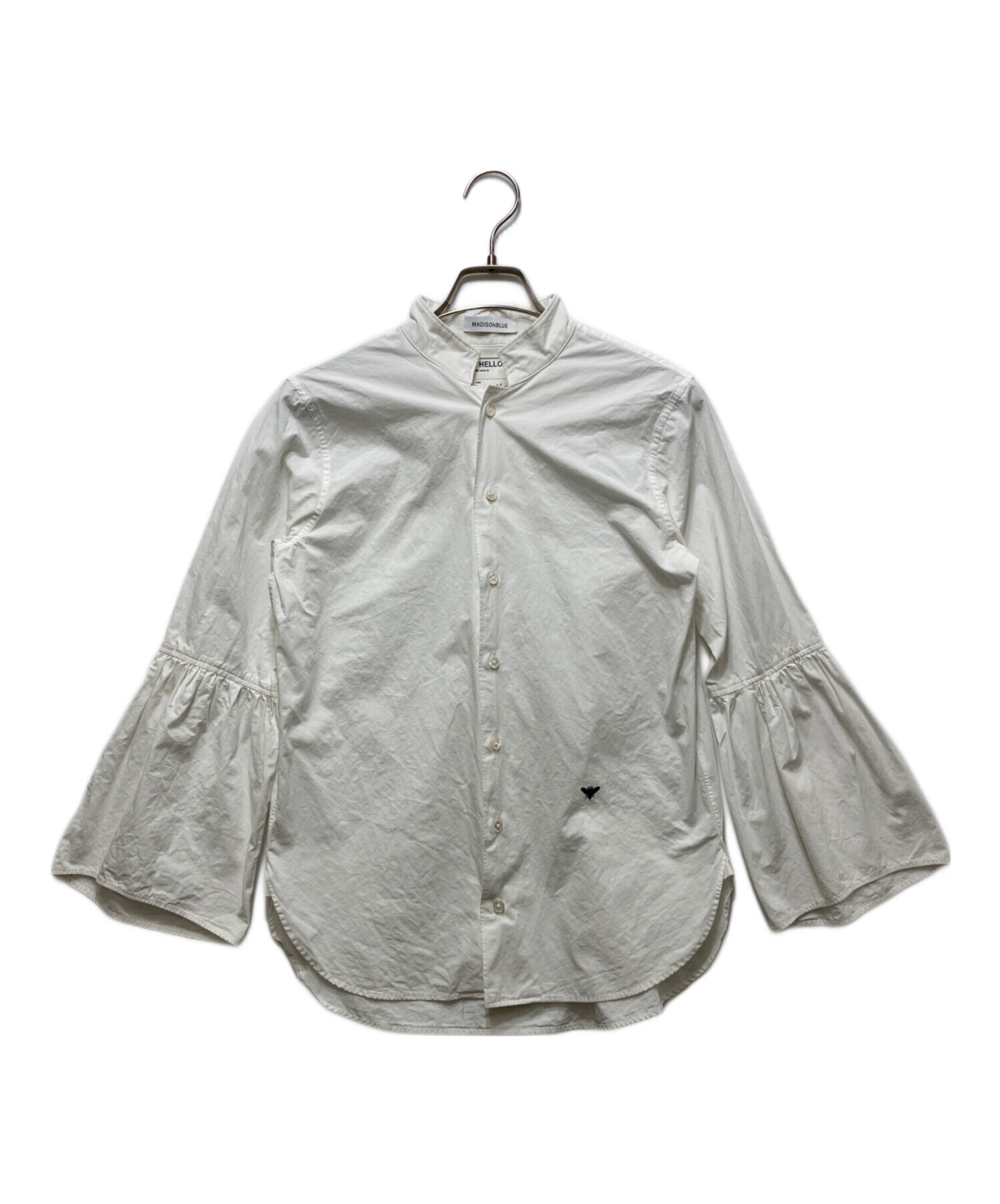 マディソンブルー ベルスリーブ シャツ 01 ホワイト MADISONBLUE 中古・古着通販】MADISON BLUE (マディソンブルー) ベルスリーブシャツ