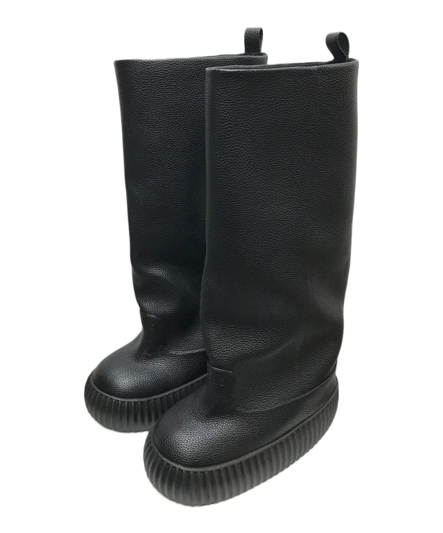 【完売商品】 YELLO FLAT TIRE LIFTED TALL BOOTS 中古・古着通販】YELLO (イエロ) FLAT TIRE LIFTED ブラック サイズ:M