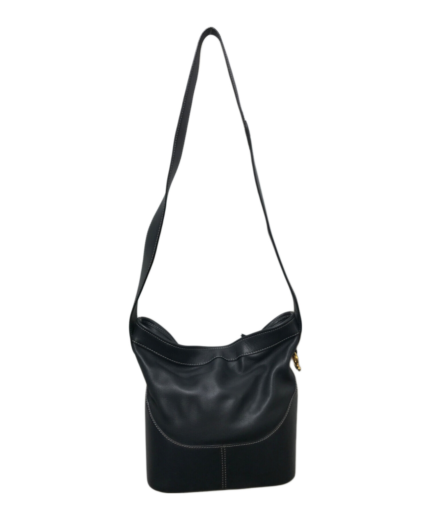 中古・古着通販】LOEWE (ロエベ) アントンショルダーバッグ ネイビー 