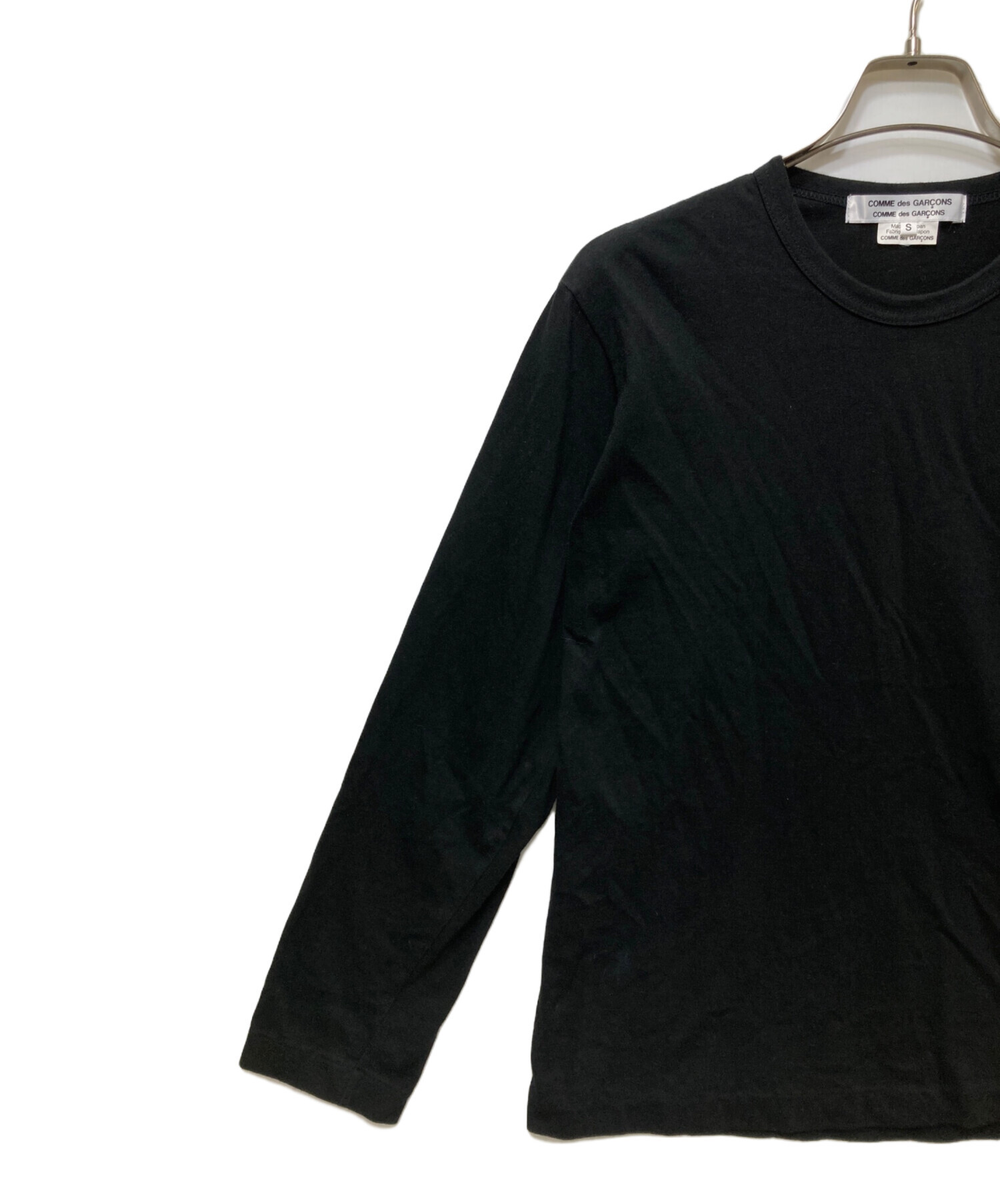 カ*ー様 田中オム COMME des GARÇONS 黒 長袖カットソー AD COMME des
