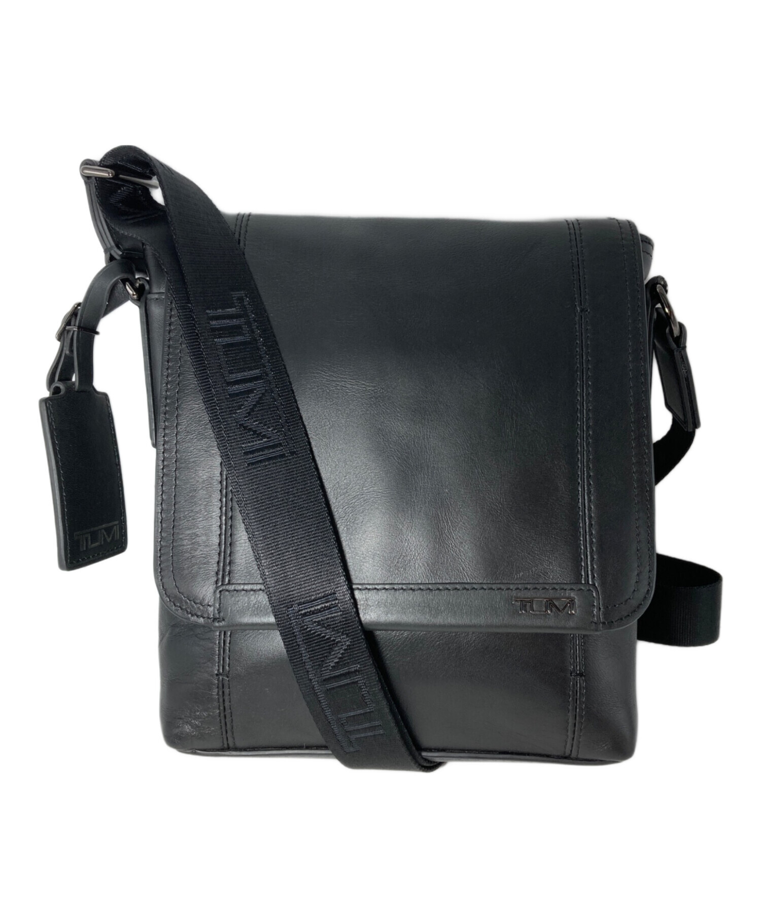 中古・古着通販】TUMI (トゥミ) レザークロスボディショルダーバッグ