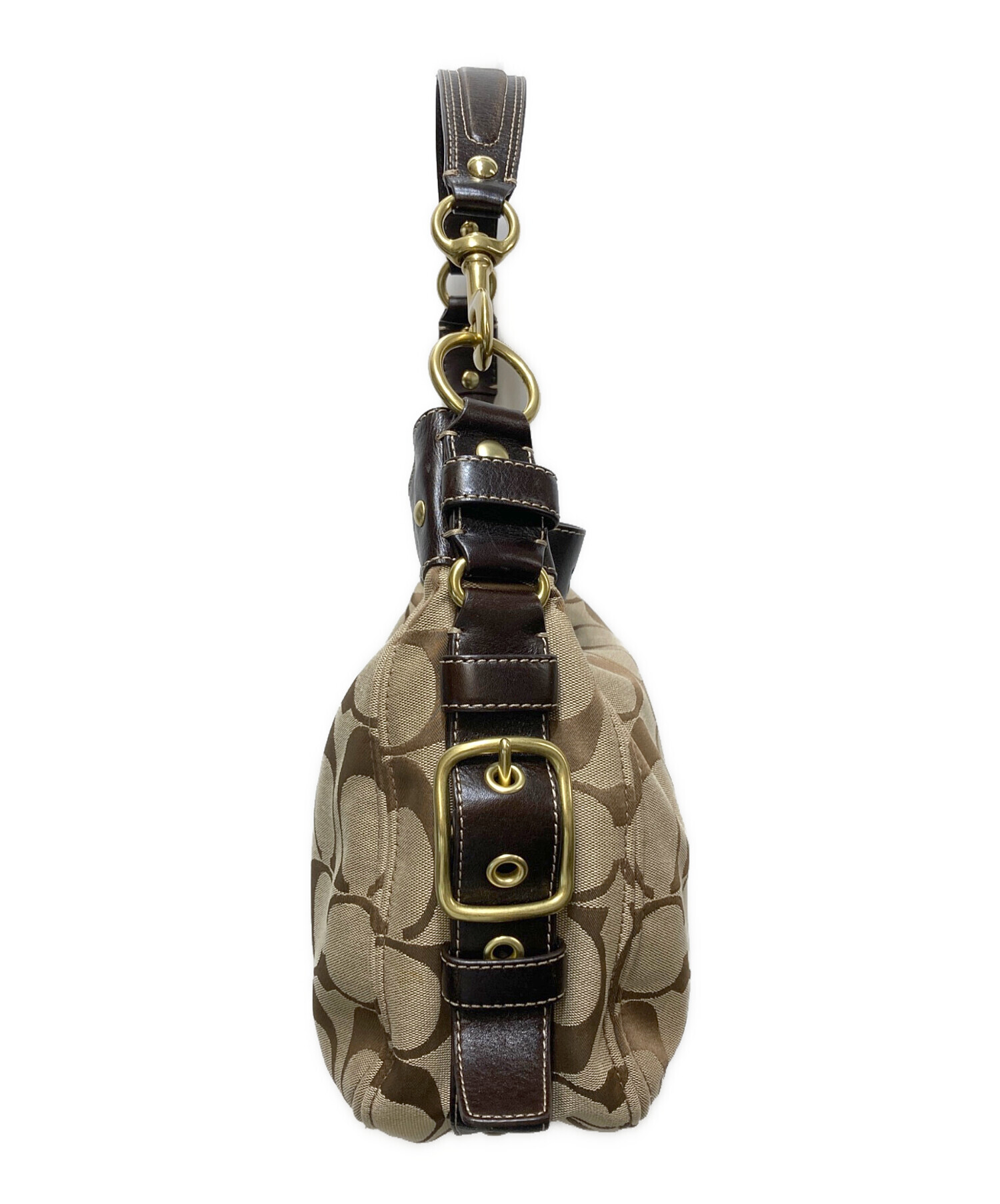 中古・古着通販】COACH (コーチ) シグネチャーワンショルダーバッグ