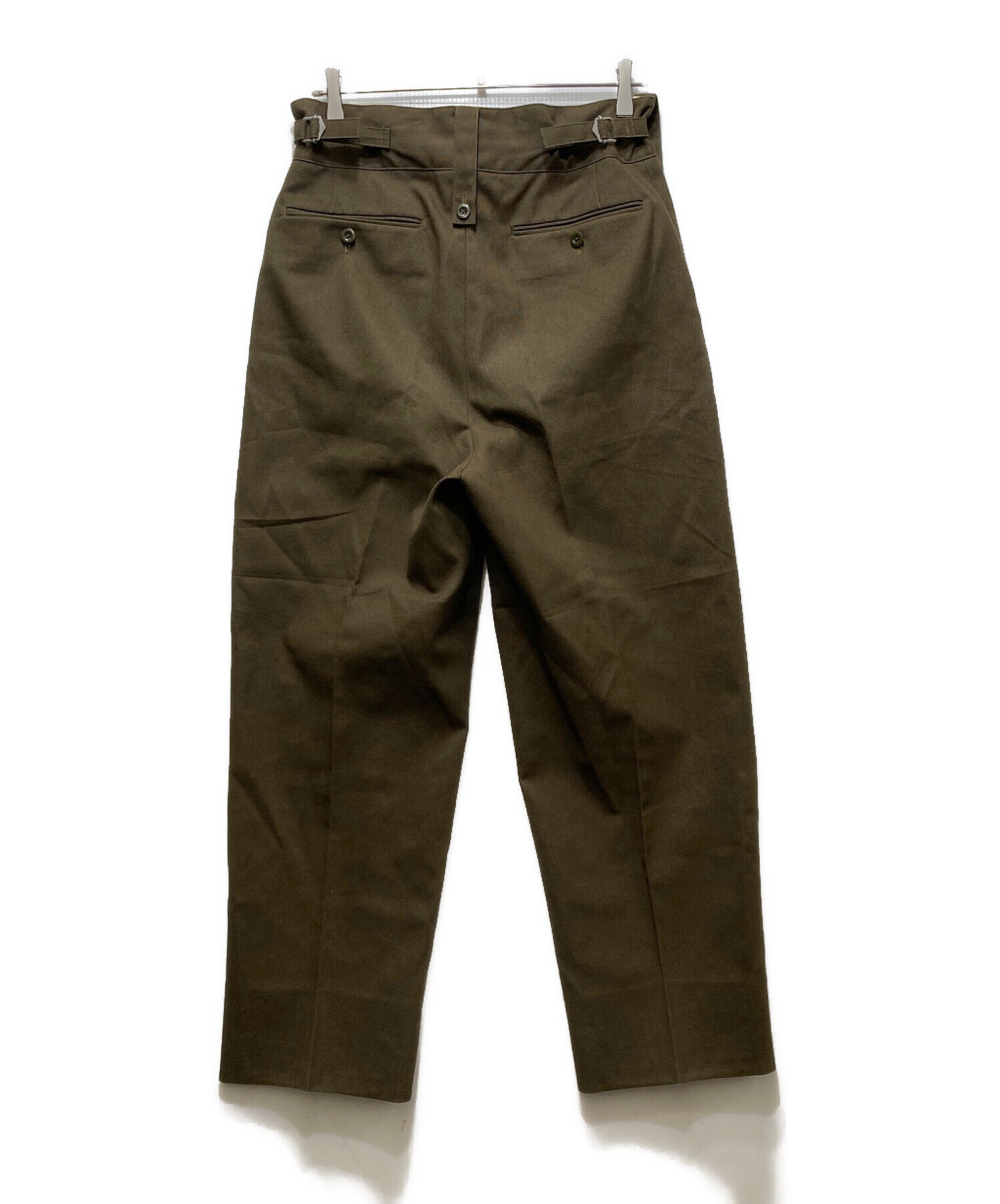 中古・古着通販】NEAT (ニート) HOPSACK BELTLESS 2タック トラウザー