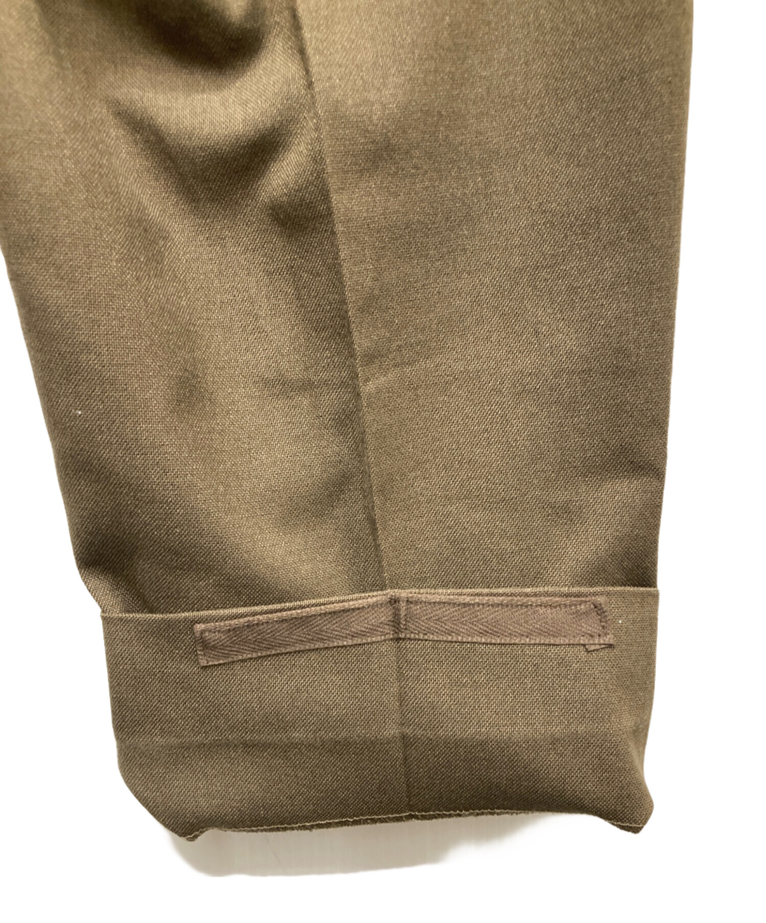 中古・古着通販】NEAT (ニート) HOPSACK BELTLESS 2タック トラウザー
