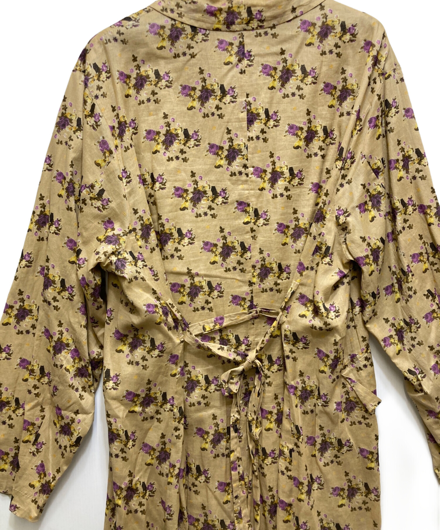 中古・古着通販】Midorikawa (ミドリカワ) 花柄ロングシャツコート