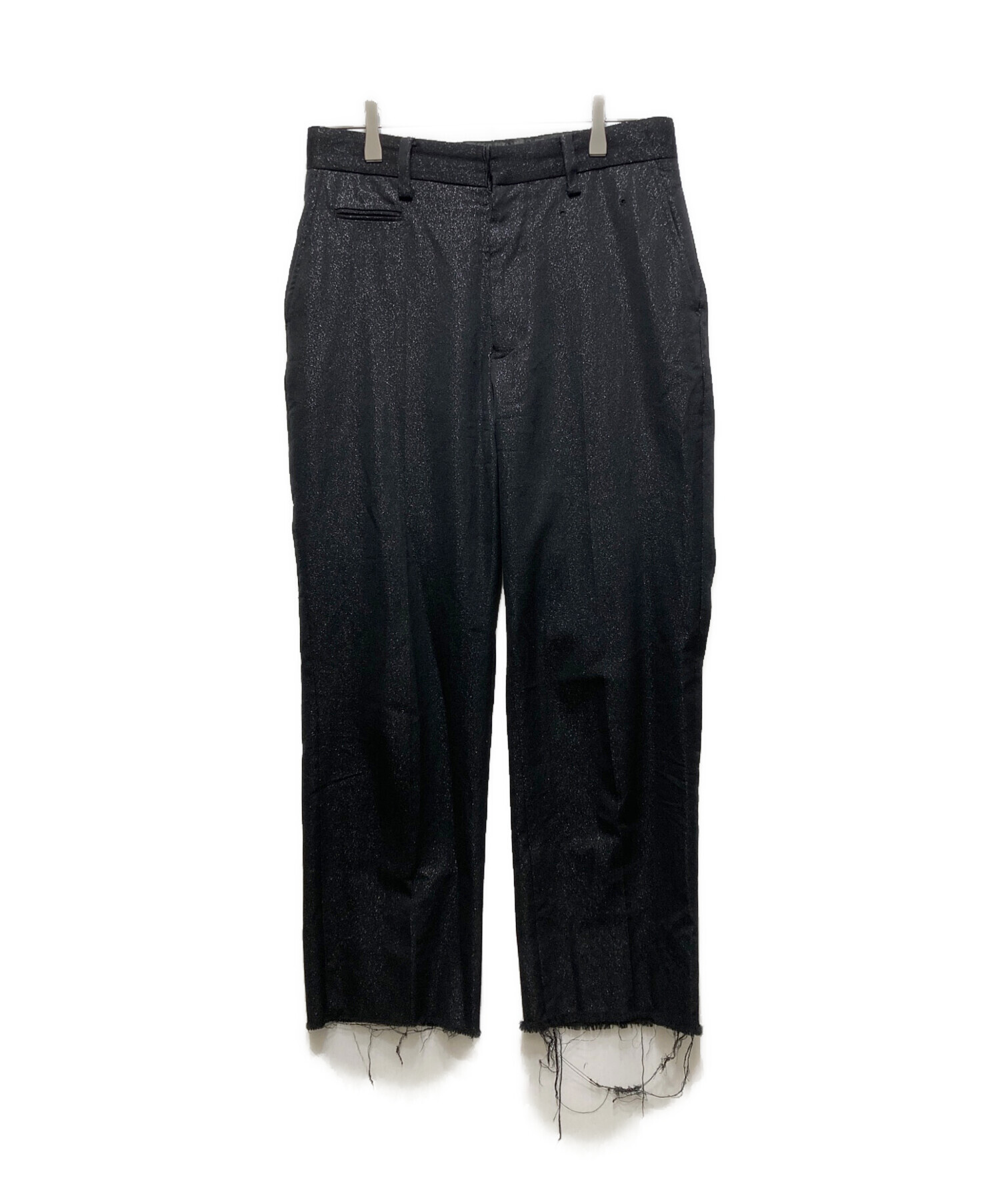 midorikawa.... ミドリカワ パンツ（その他） M 黒 【古着】【中古】【送料無料】 中古・古着通販】Midorikawa (ミドリカワ) ラメスラックス ブラック