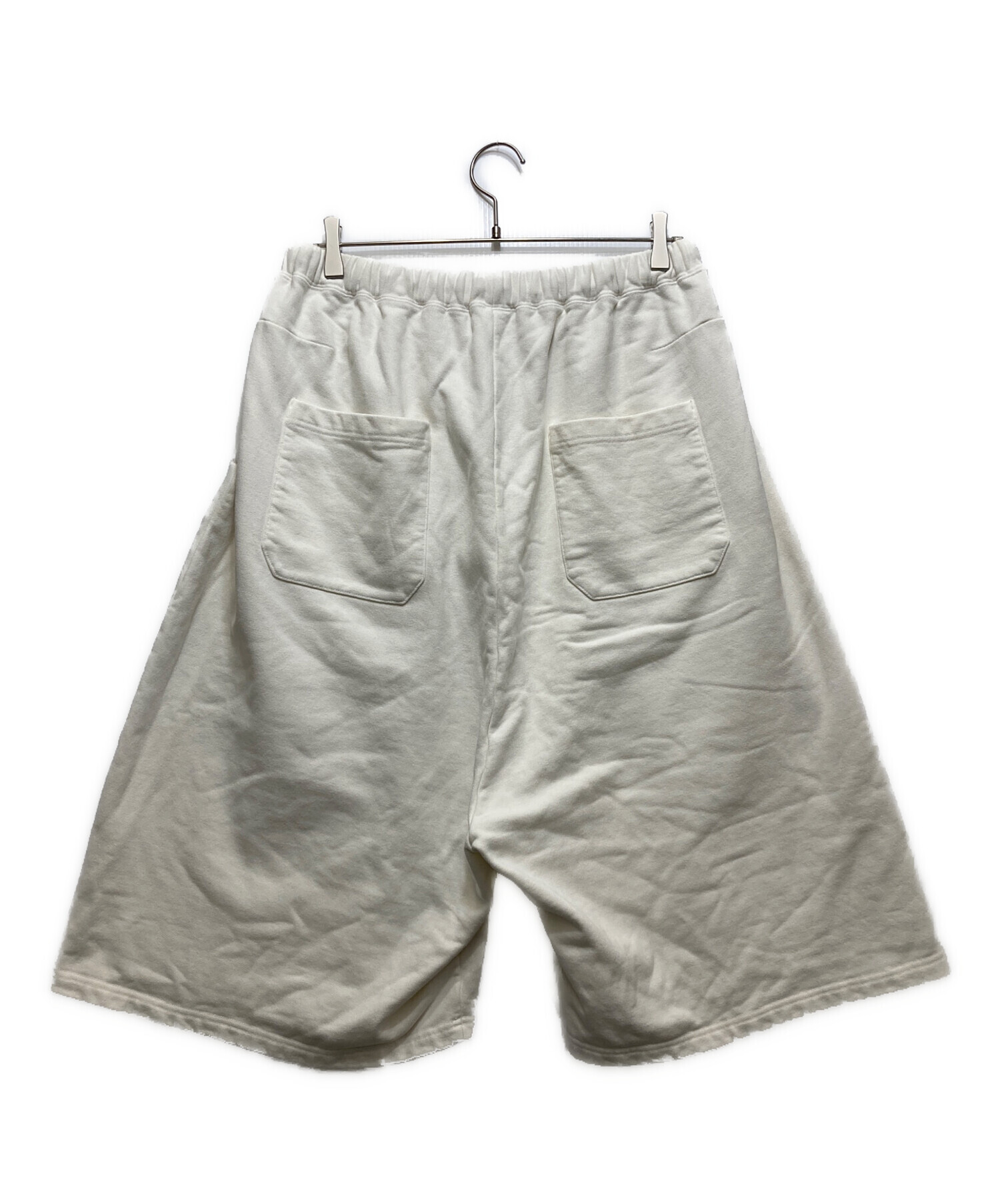 中古・古着通販】ANCELLM (アンセルム) 3/4 TUCK SWEAT SHORTS（タック