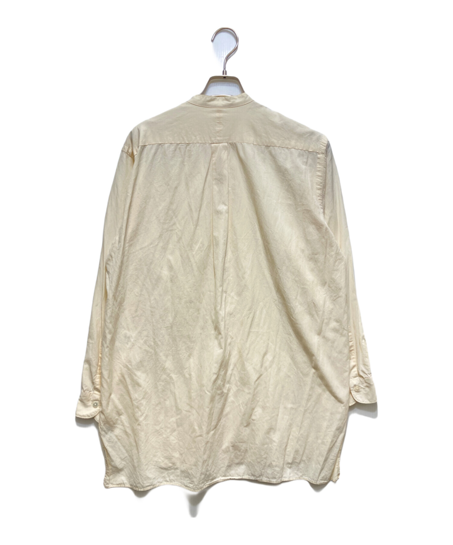 中古・古着通販】COMOLI (コモリ) バンドカラーシャツ ベージュ サイズ