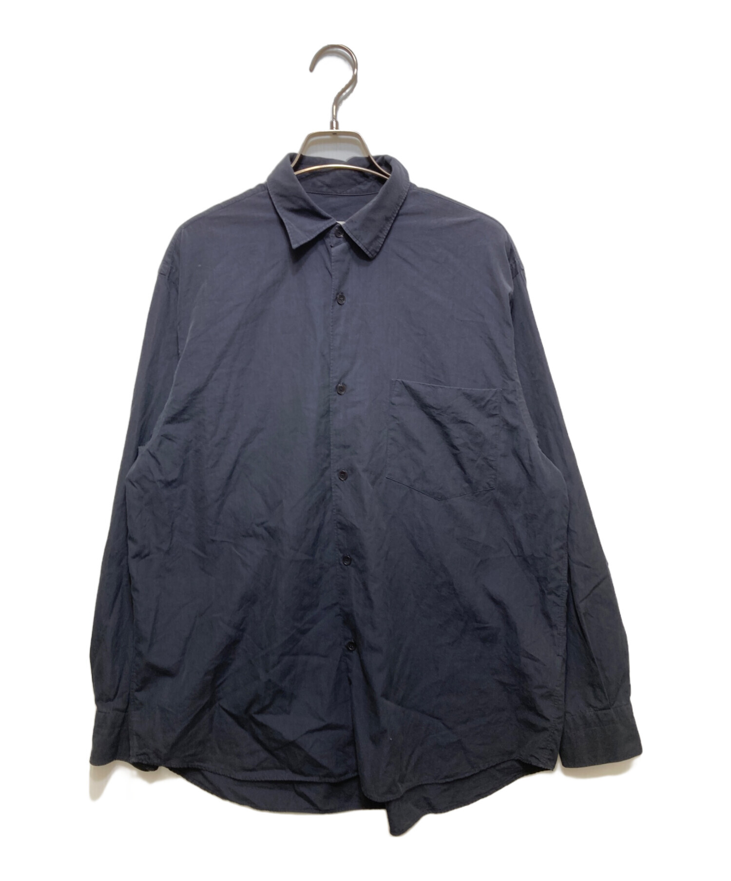 中古・古着通販】COMOLI (コモリ) コモリシャツ ネイビー サイズ:1