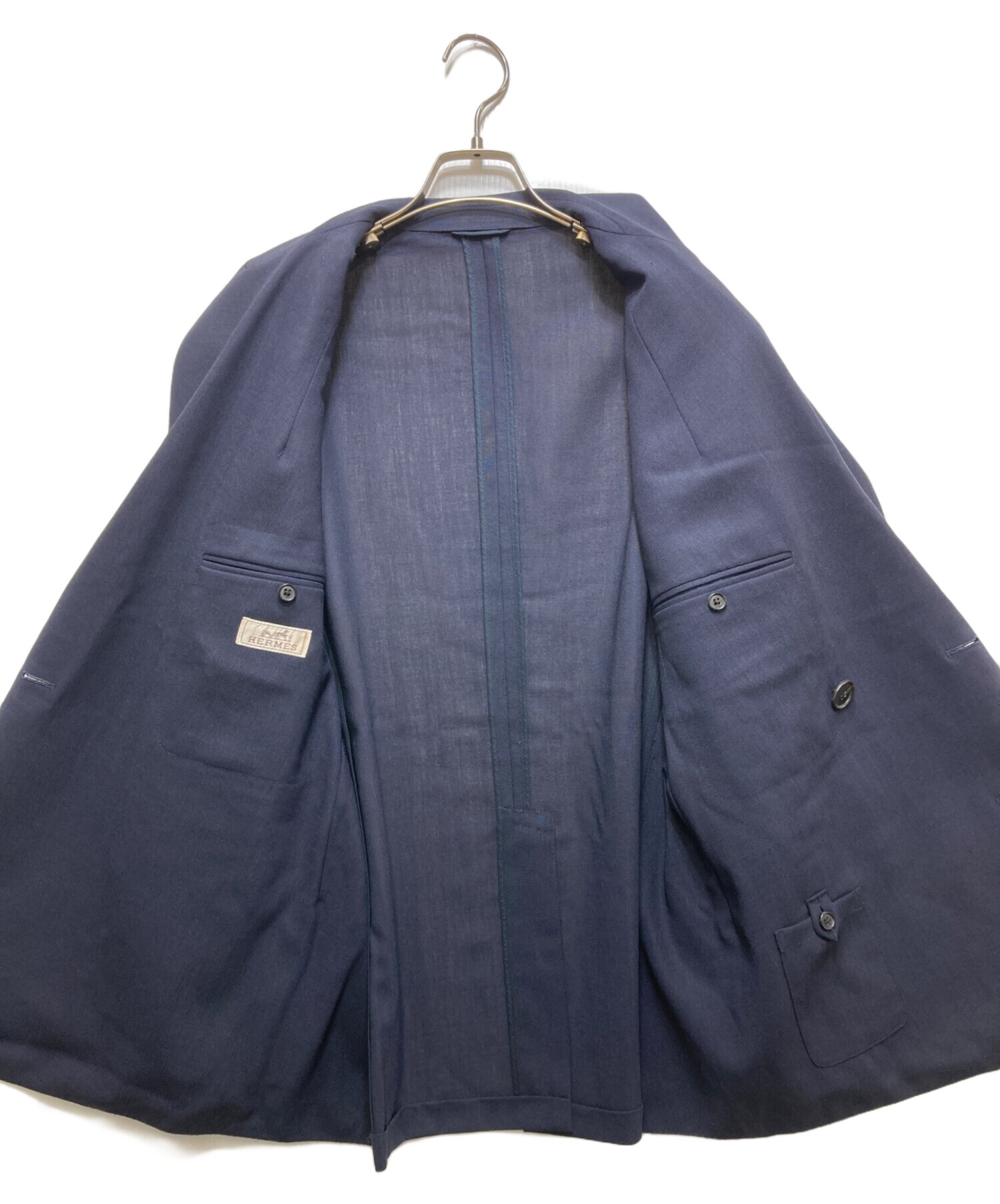中古・古着通販】HERMES (エルメス) モヘア ダブルブレスト テーラード