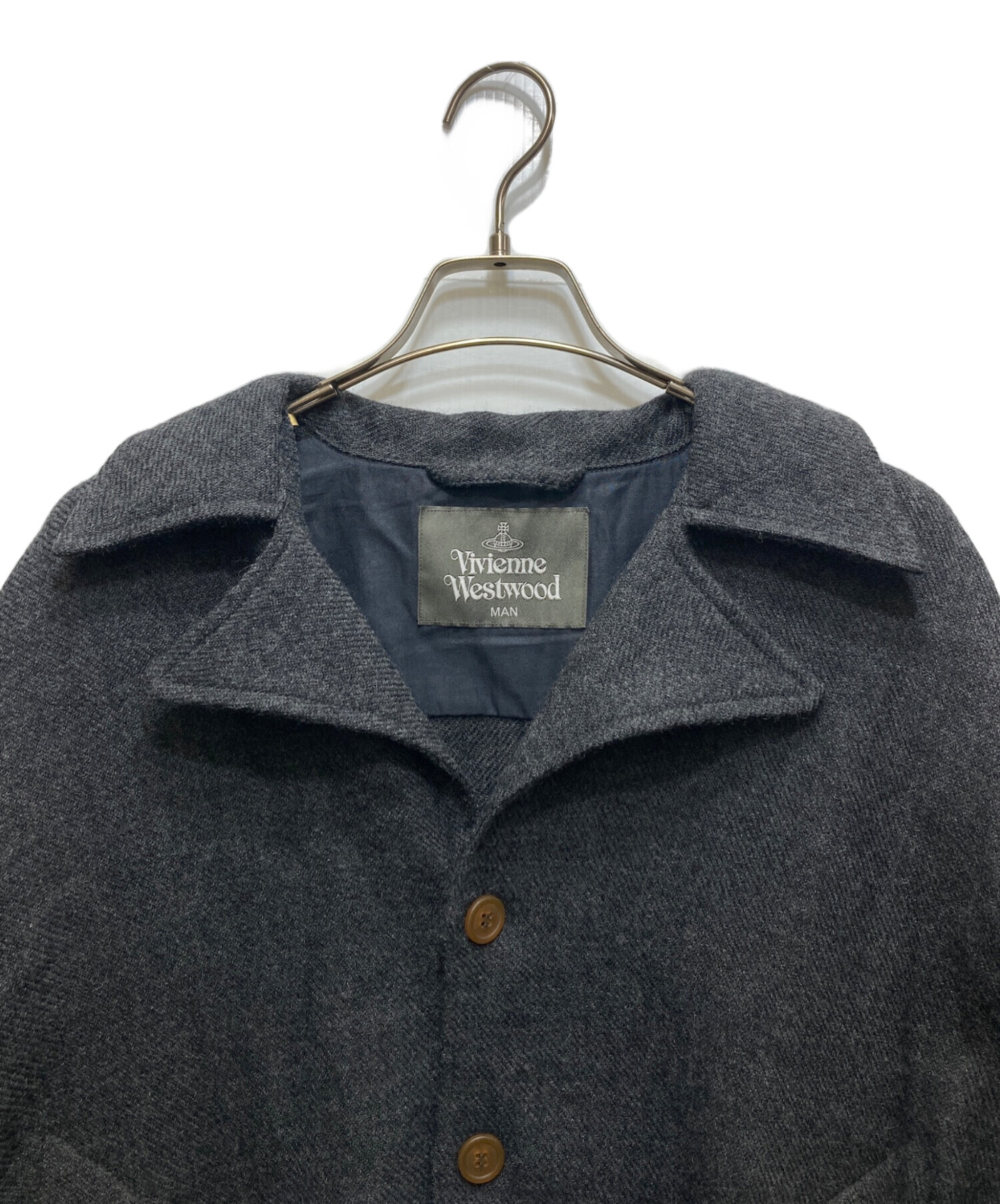 ヴィヴィアンウエストウッド　シャツ　グレー 中古・古着通販】Vivienne Westwood man (ヴィヴィアン ウェストウッド