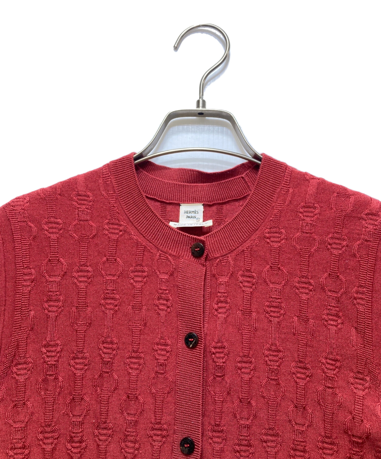 中古・古着通販】HERMES (エルメス) カシミヤ×シルク シェーヌダンクル
