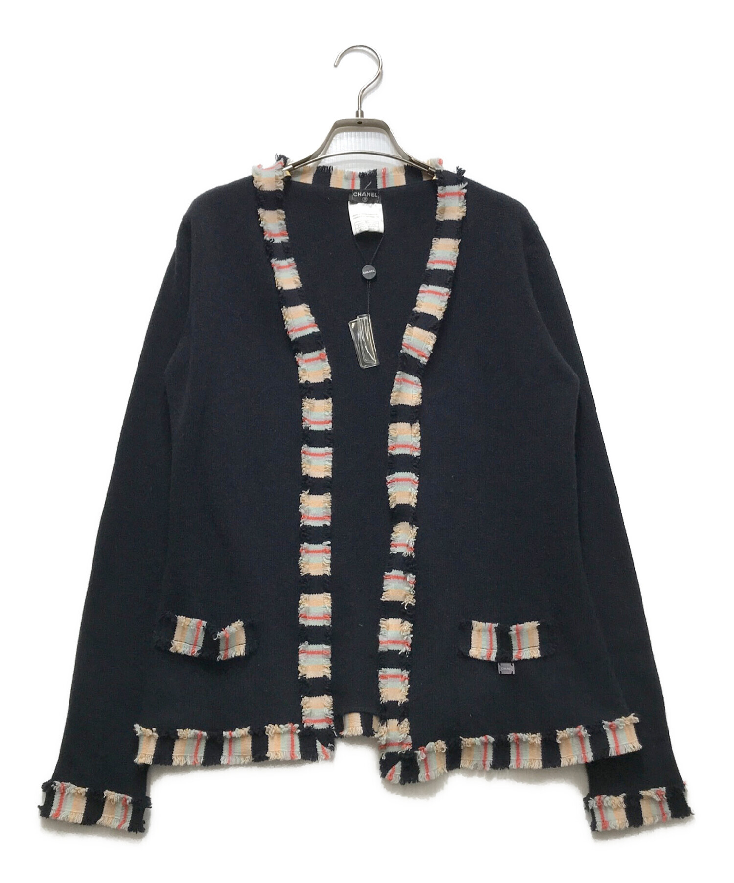 中古・古着通販】CHANEL (シャネル) カシミヤ オープンフロント