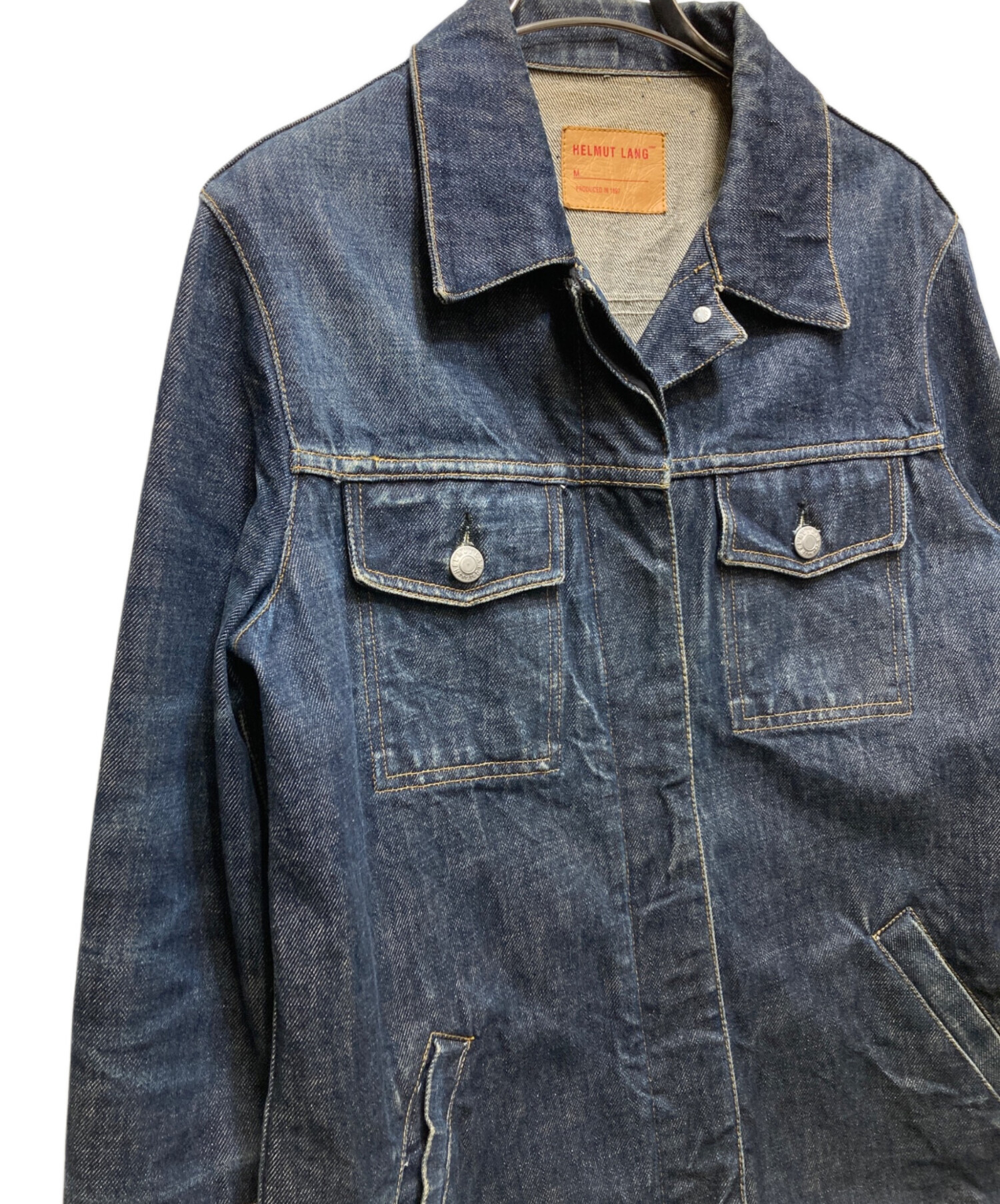 HELMUT LANG ダークデニムコート 中古・古着通販】HELMUT LANG (ヘルムートラング) デニムトラッカー