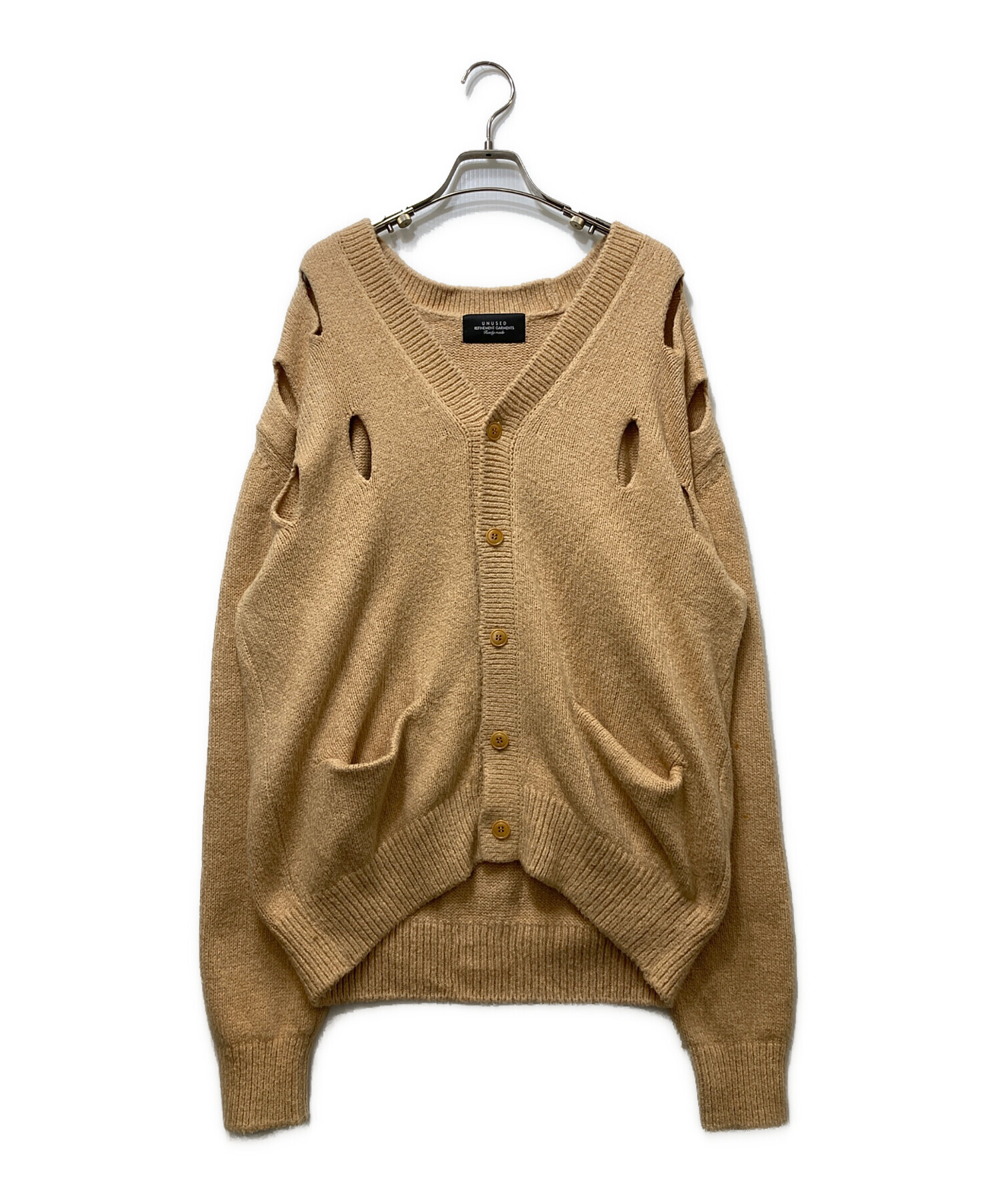 中古・古着通販】UNUSED (アンユーズド) 5G holed cardigan ブラウン