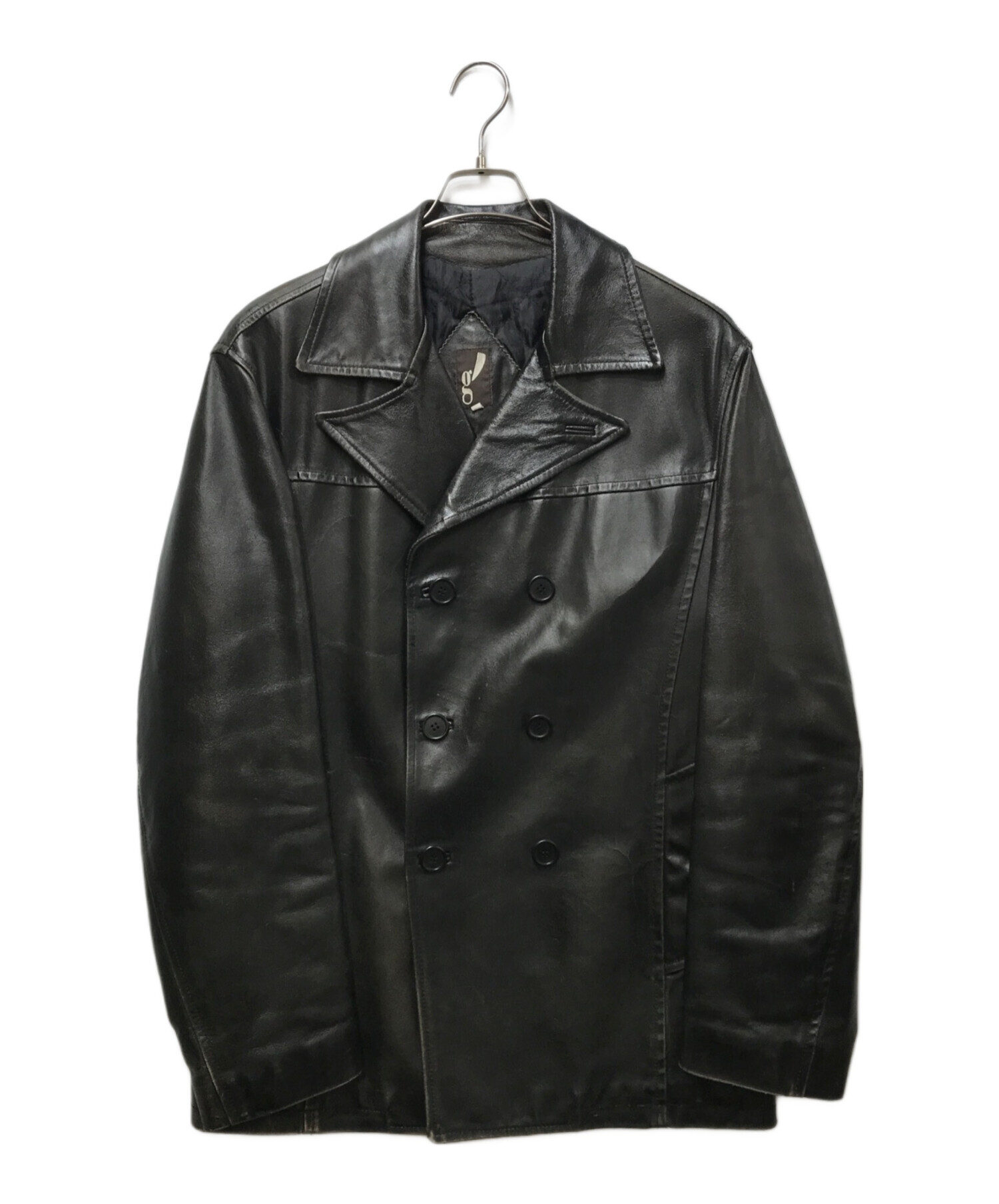 中古・古着通販】USED (ユーズド) レザージャケット ブラック サイズ 