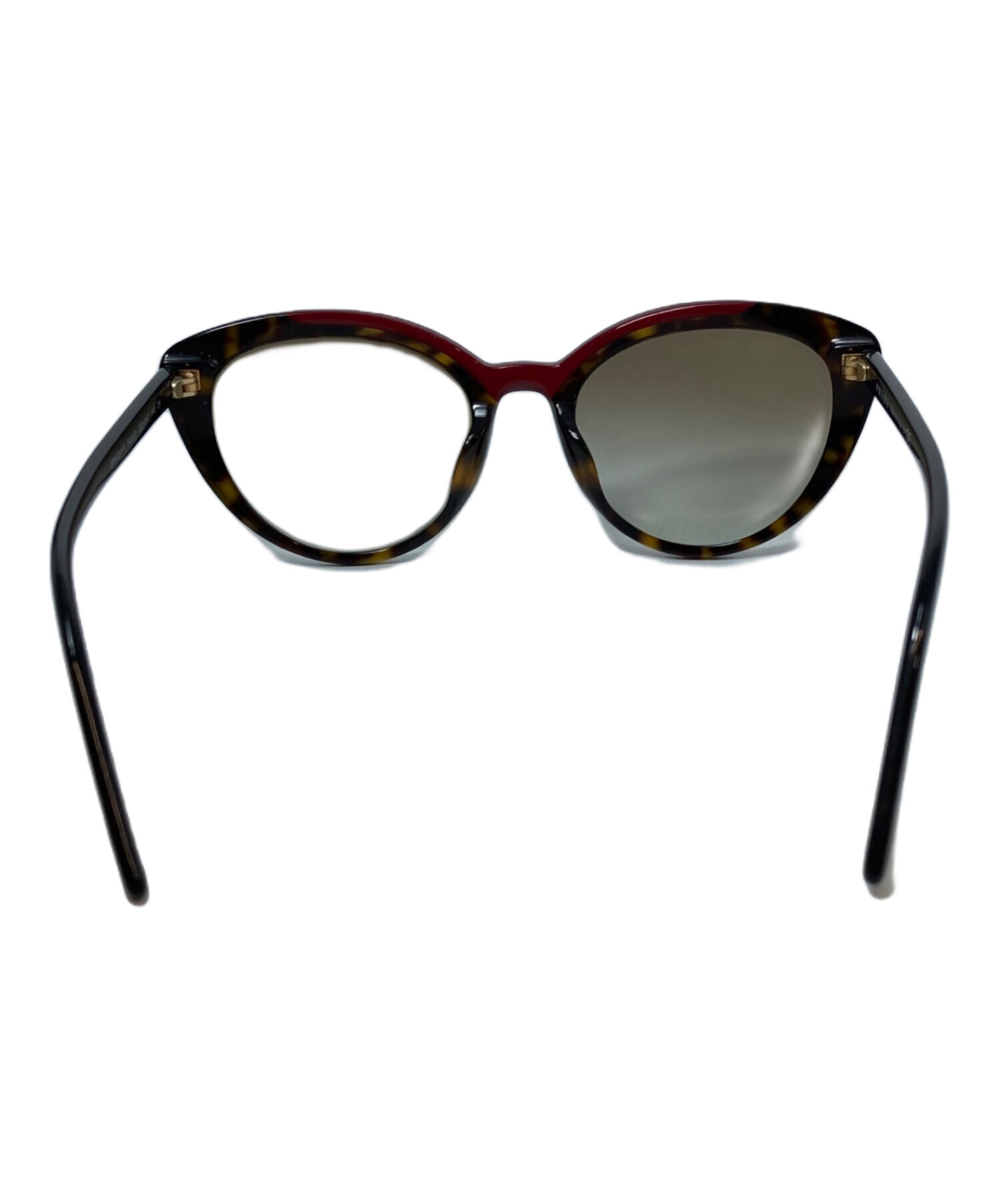 PRADA サングラス SPR 02V-F べっ甲柄 中古・古着通販】PRADA (プラダ) サングラス spr02v-f レッド×ブラウン