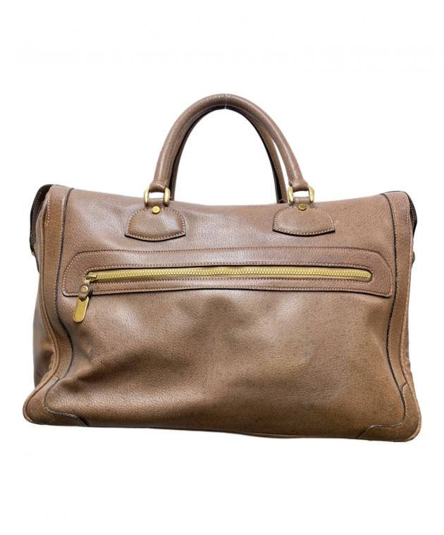 グッチ ヴィンテージ アーカイブ ボストンバッグ ブラウン ハンドバッグ 中古・古着通販】GUCCI (グッチ) ヴィンテージボストンバッグ ブラウン
