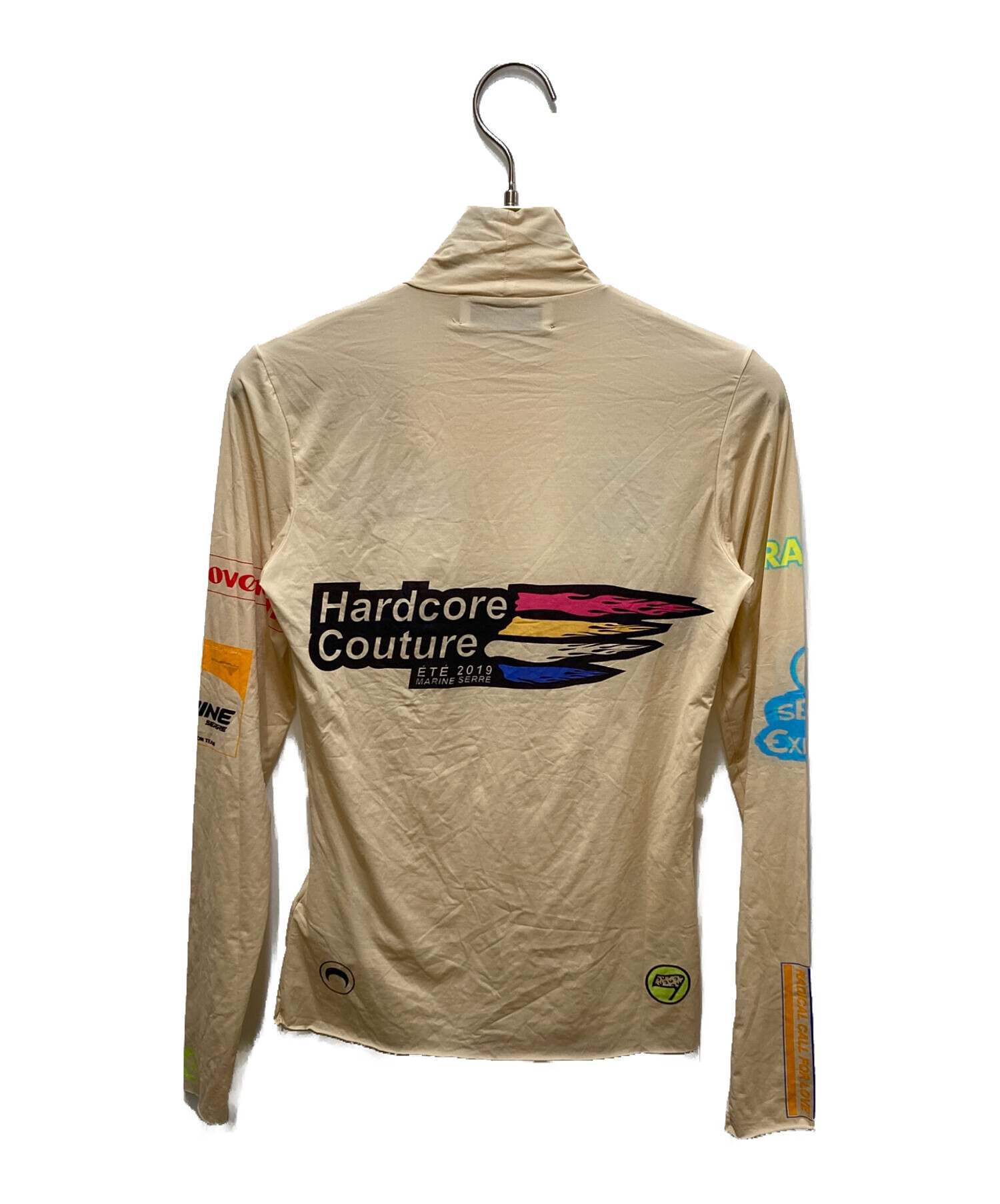 中古・古着通販】marine serre (マリーンセル) Graphic high-neck Tops 