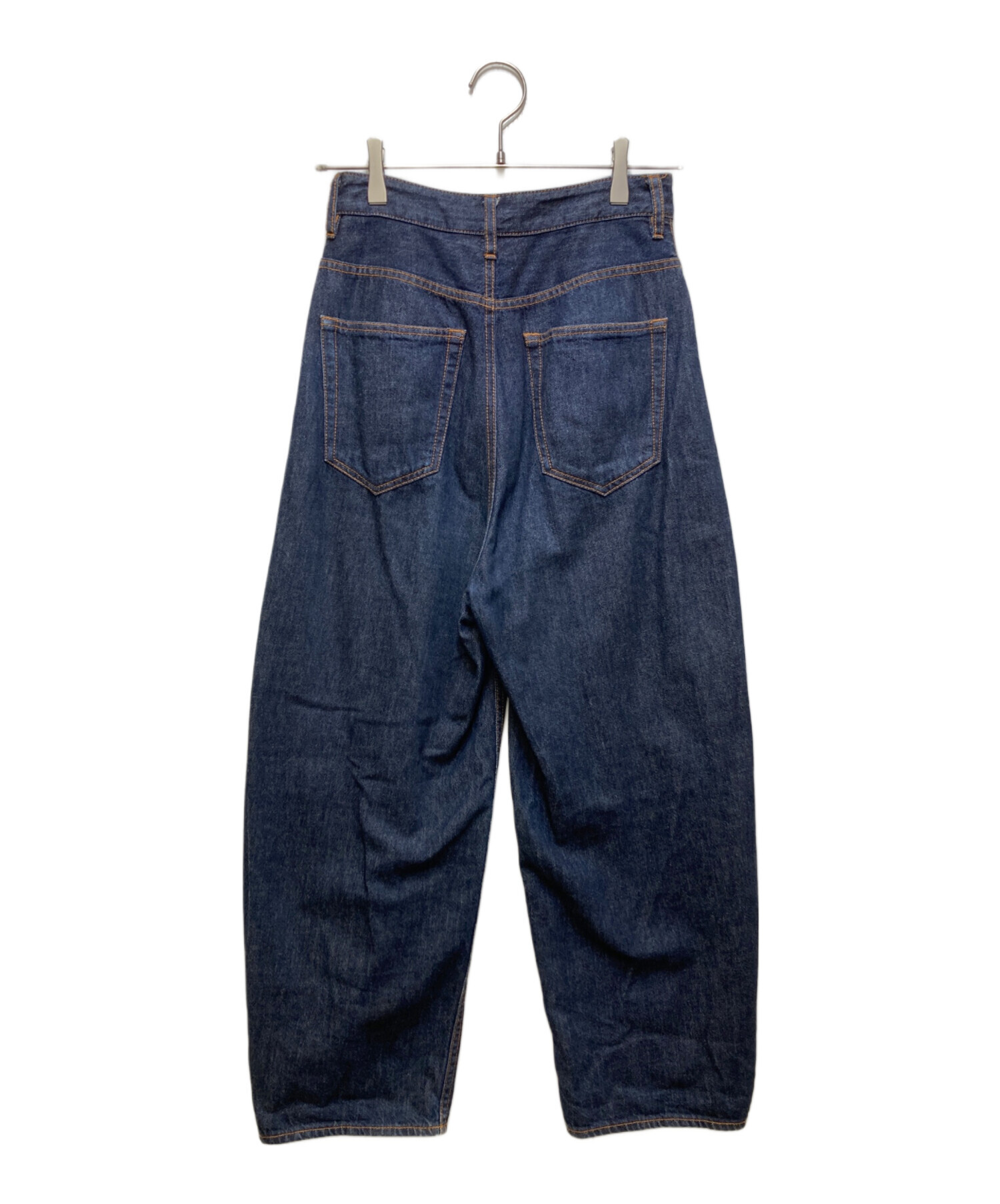 美品✨️nagonstans ナゴンスタンス curve denim インディゴ 中古・古着通販】nagonstans (ナゴンスタンス) curve denim trousers