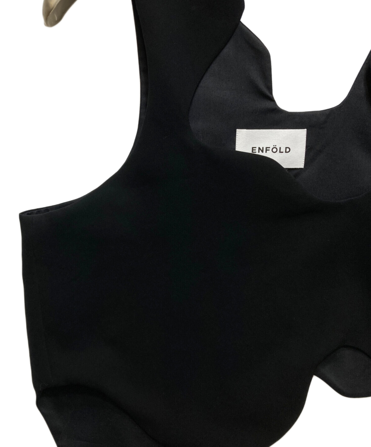 中古・古着通販】ENFOLD (エンフォルド) WAVE VEST 24SS ブラック