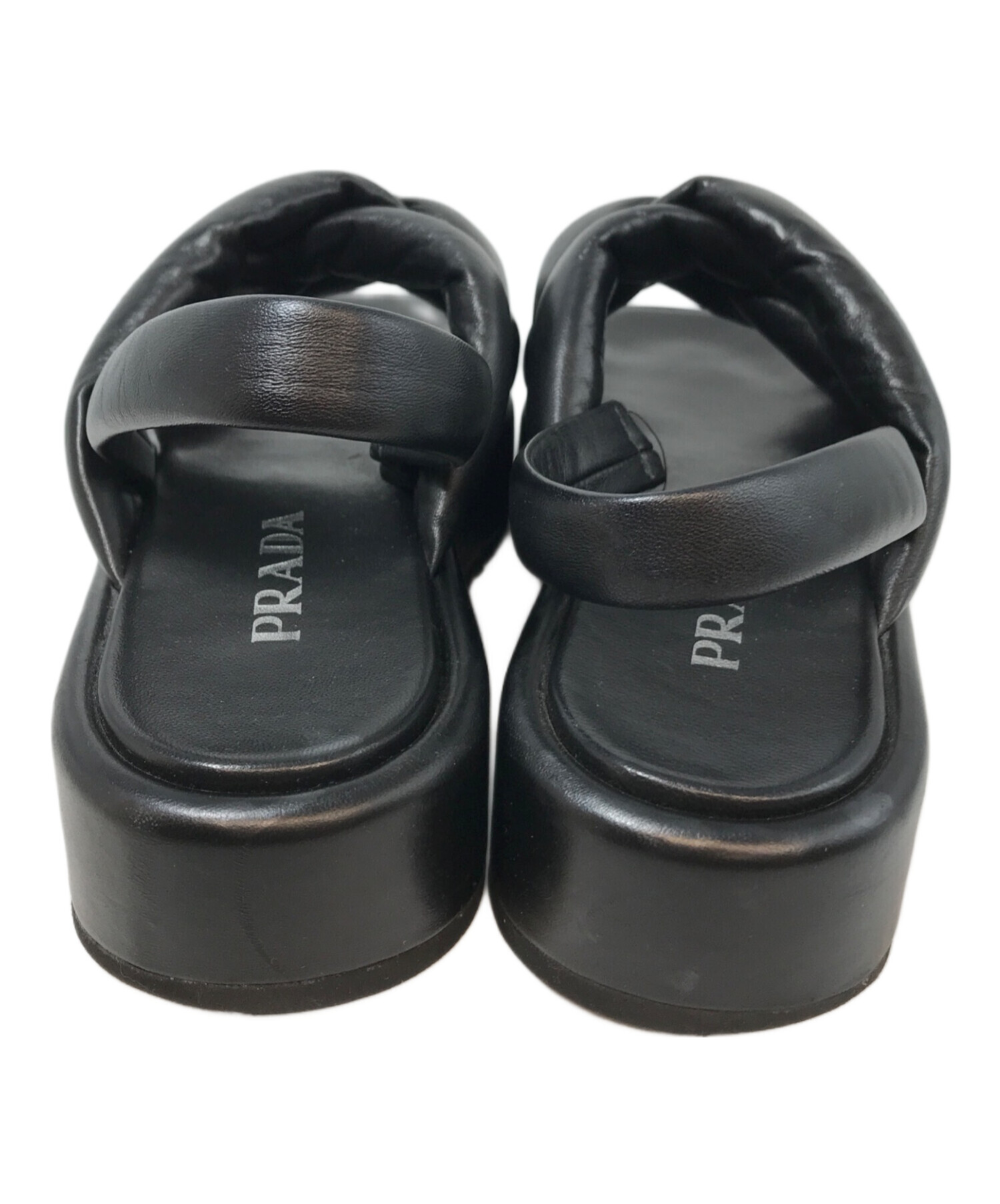 中古・古着通販】PRADA (プラダ) ナッパレザープラットフォーム