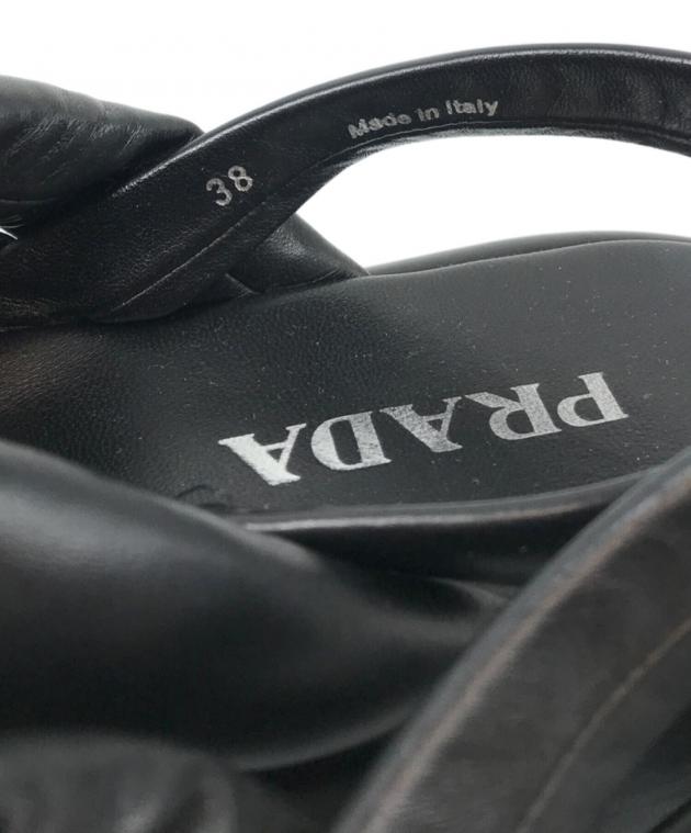 中古・古着通販】PRADA (プラダ) ナッパレザープラットフォーム