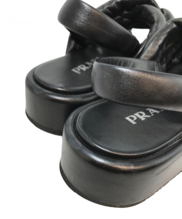 中古・古着通販】PRADA (プラダ) ナッパレザープラットフォーム