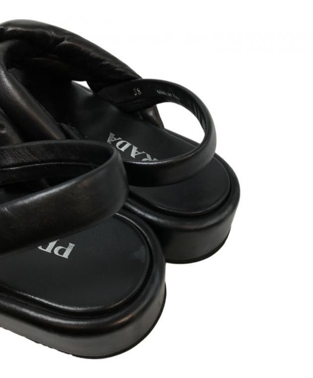 中古・古着通販】PRADA (プラダ) ナッパレザープラットフォーム