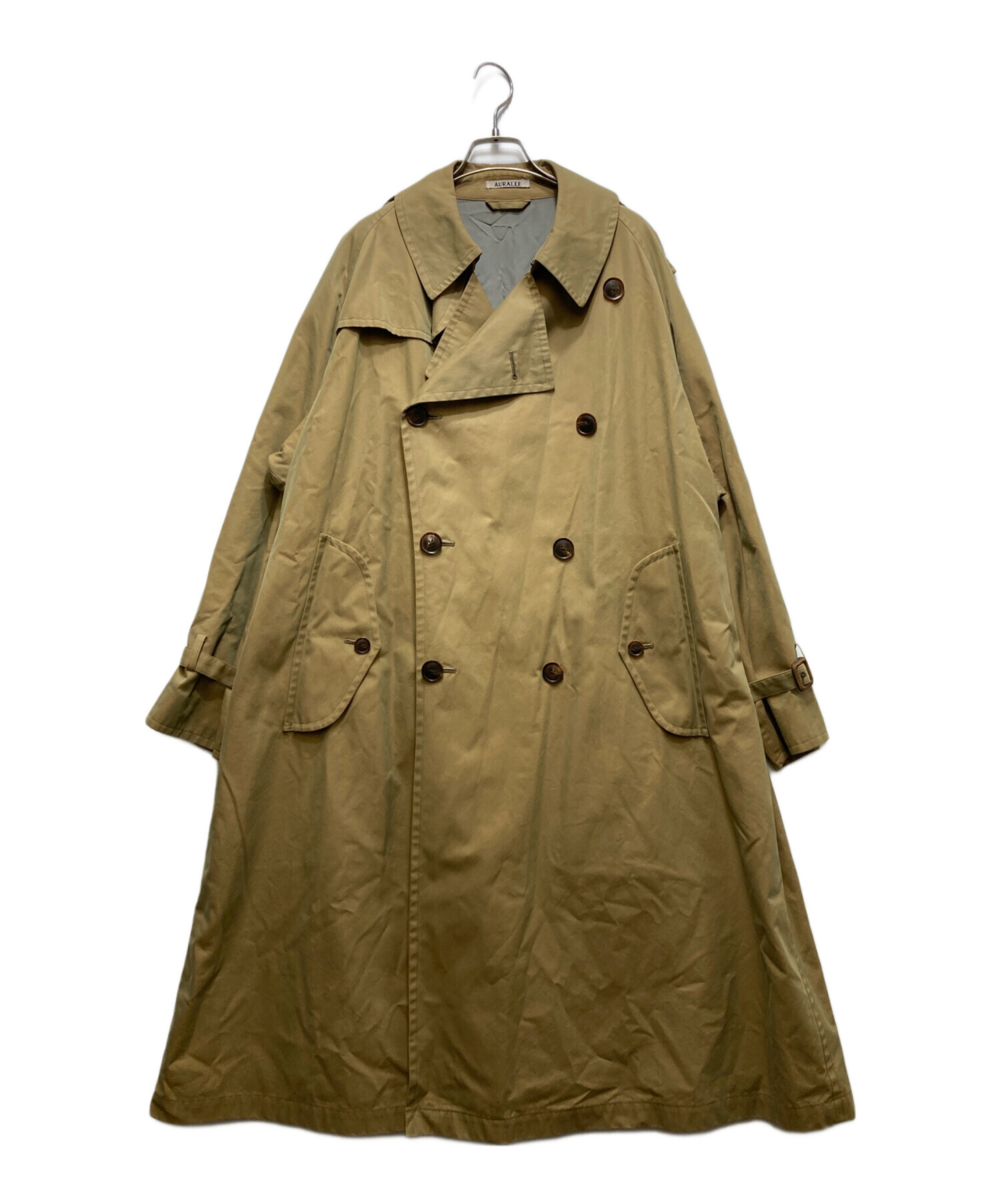 中古・古着通販】AURALEE (オーラリー) FINX CHAMBRAY BIG TRENCH COAT
