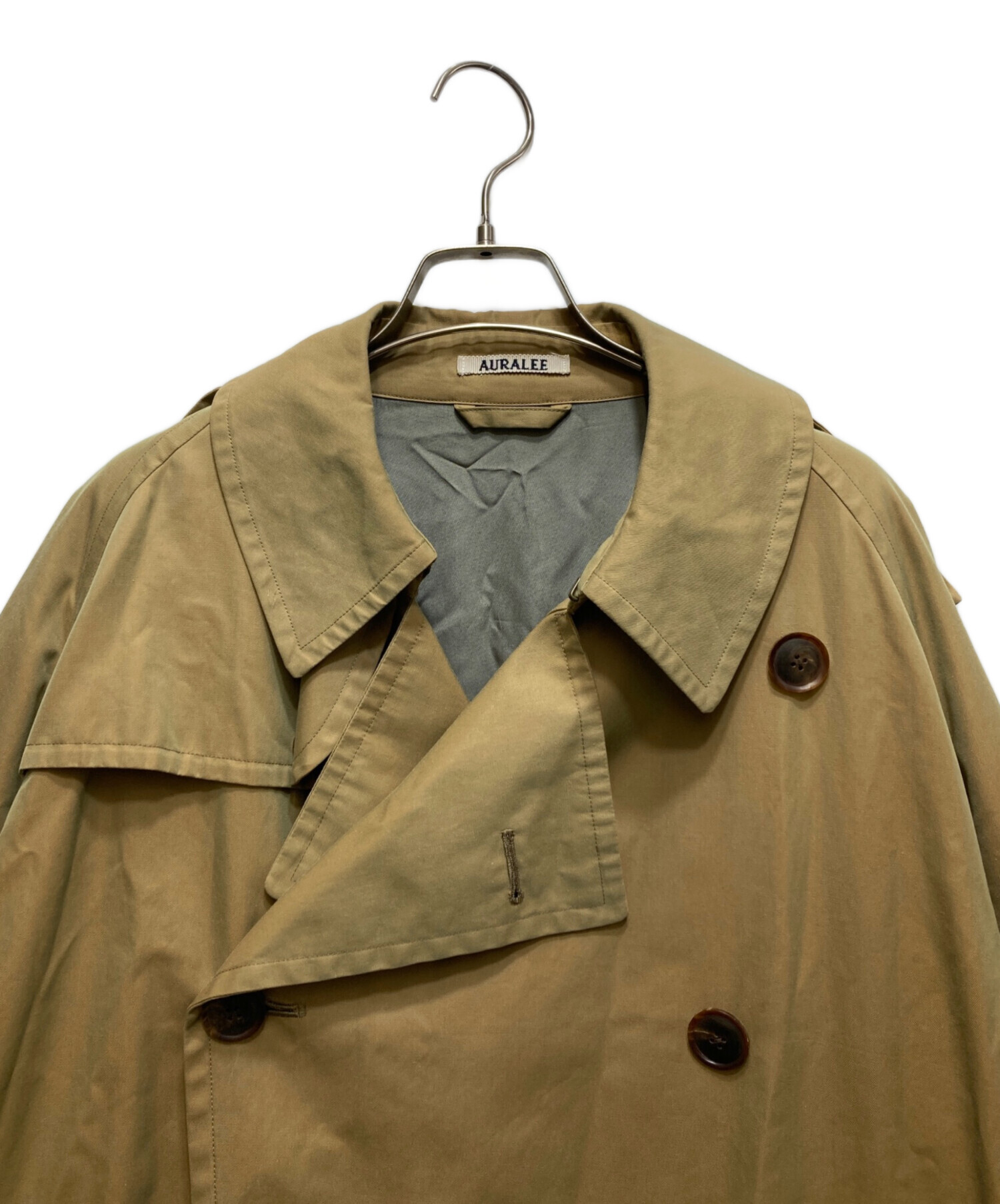 中古・古着通販】AURALEE (オーラリー) FINX CHAMBRAY BIG TRENCH COAT