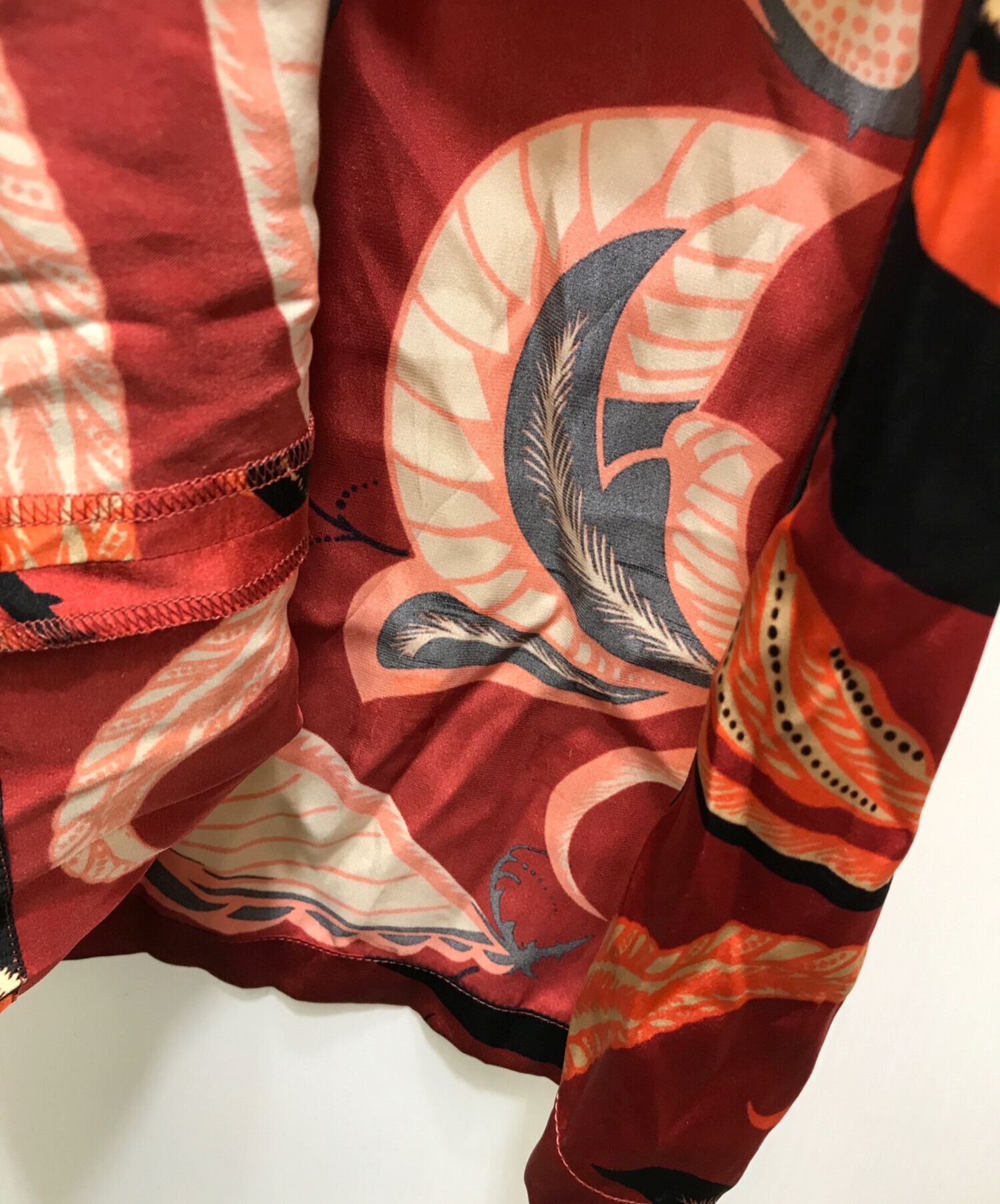 ドリスヴァンノッテン　シルク　スカート 中古・古着通販】DRIES VAN NOTEN (ドリスヴァンノッテン) 総柄シルク