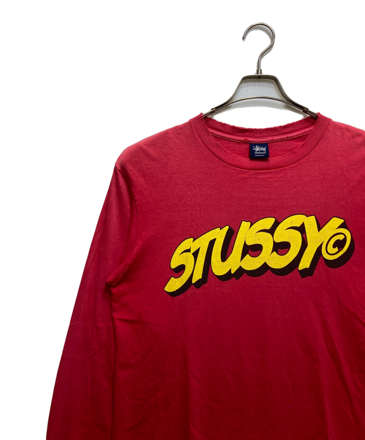 中古・古着通販】stussy (ステューシー) ダメージ加工ロングスリーブ