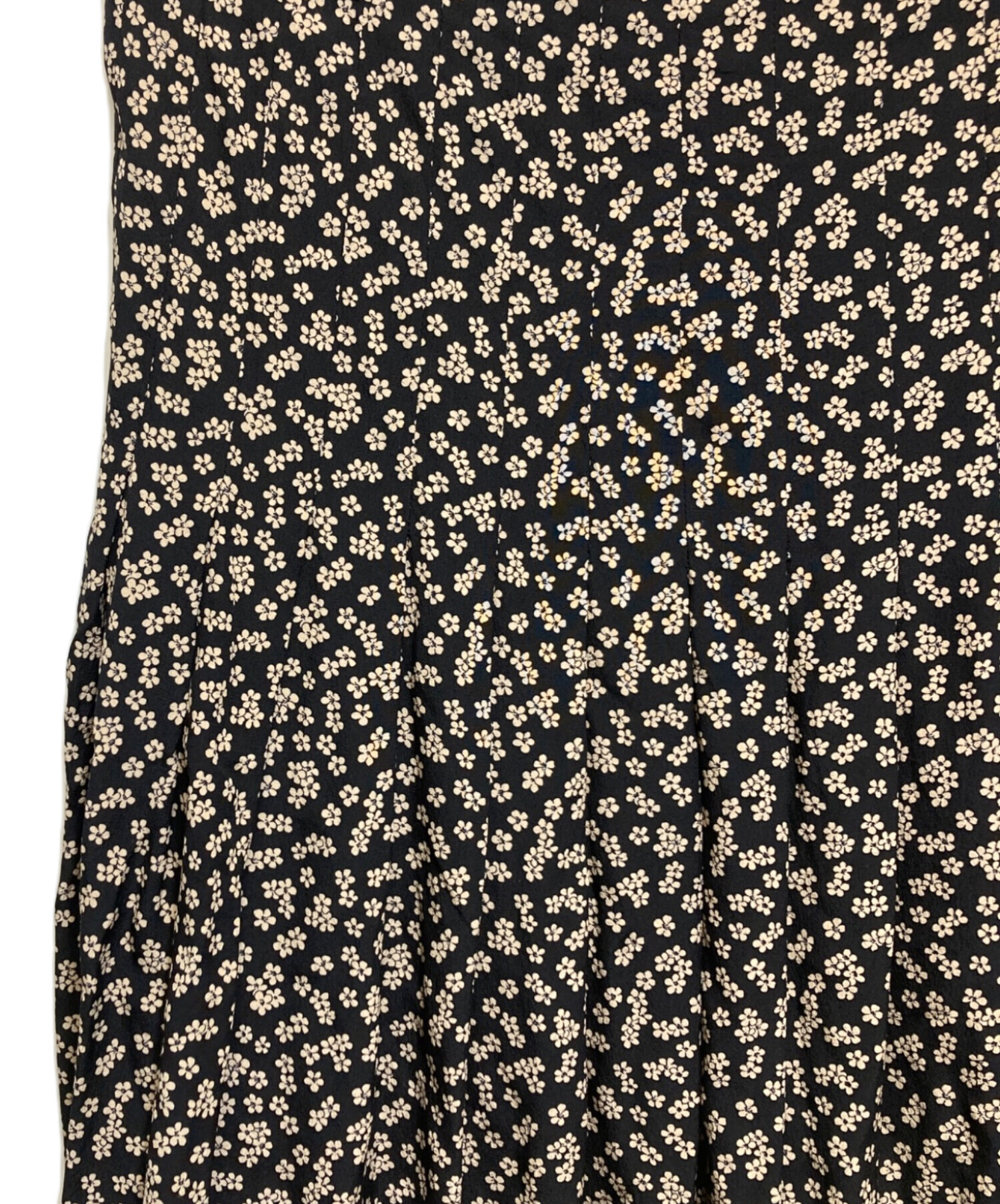 中古・古着通販】CELINE (セリーヌ) 花柄シルク ミディ プリーツ