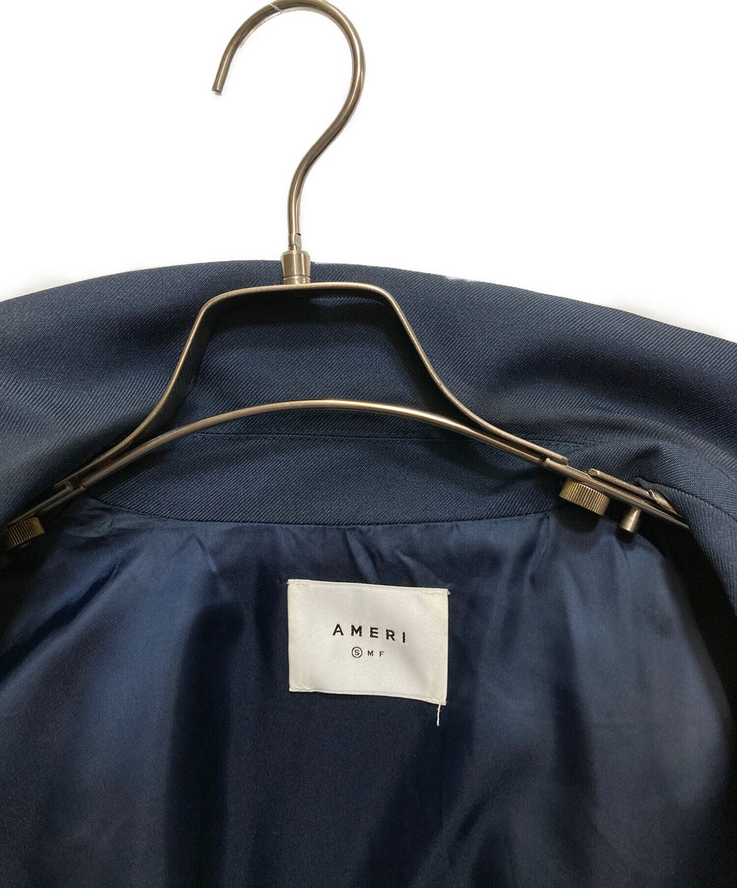 中古・古着通販】AMERI (アメリ) BACK DENIM DETAIL BLAZER ネイビー