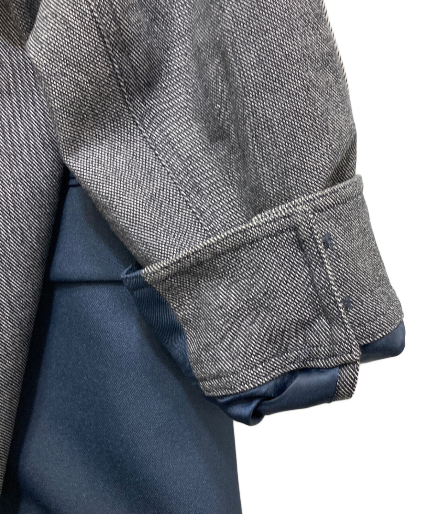 中古・古着通販】AMERI (アメリ) BACK DENIM DETAIL BLAZER ネイビー
