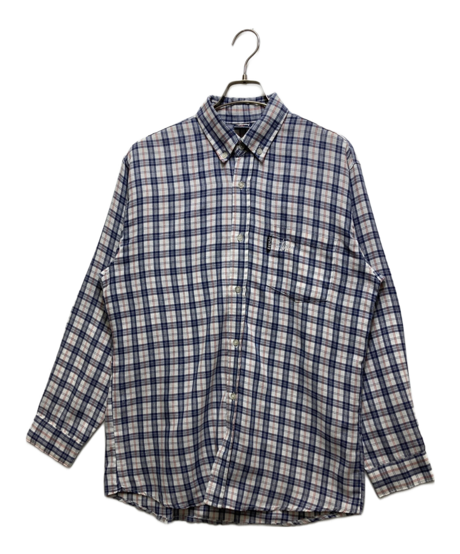 中古・古着通販】stussy (ステューシー) チェック柄ボタンダウンシャツ