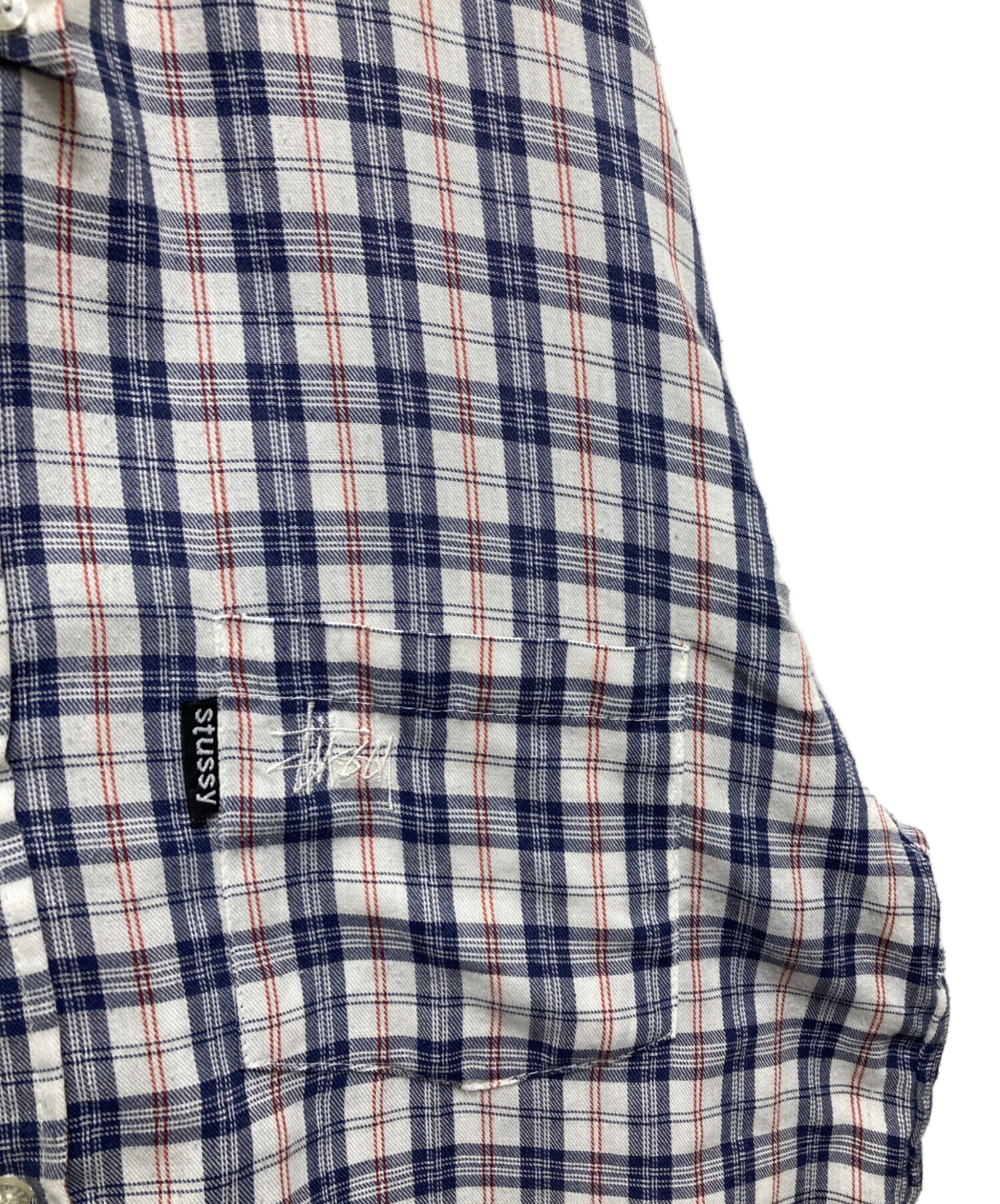 中古・古着通販】stussy (ステューシー) チェック柄ボタンダウンシャツ