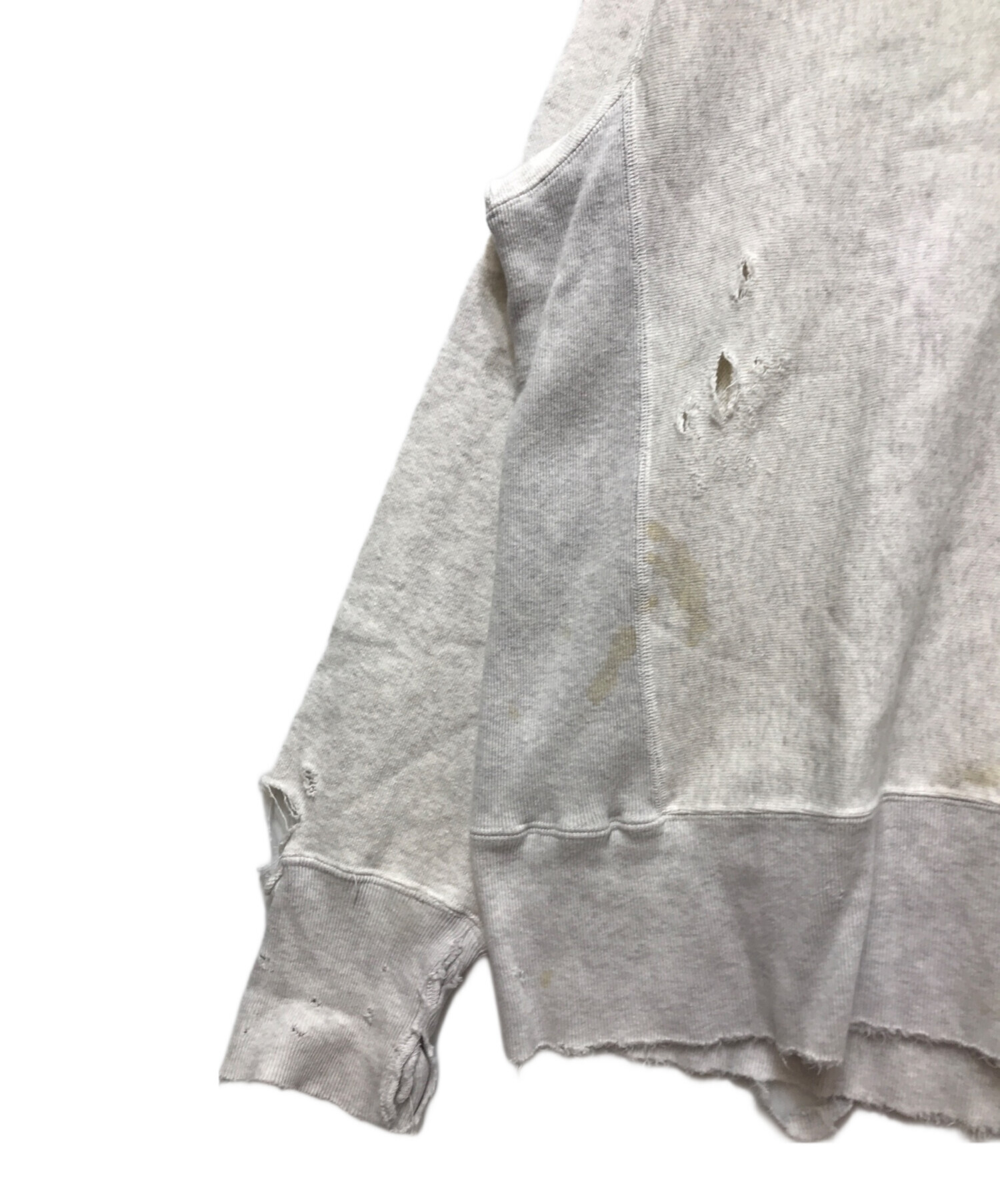 中古・古着通販】ANCELLM (アンセルム) CRASH CREWNECK SWEAT SHIRT