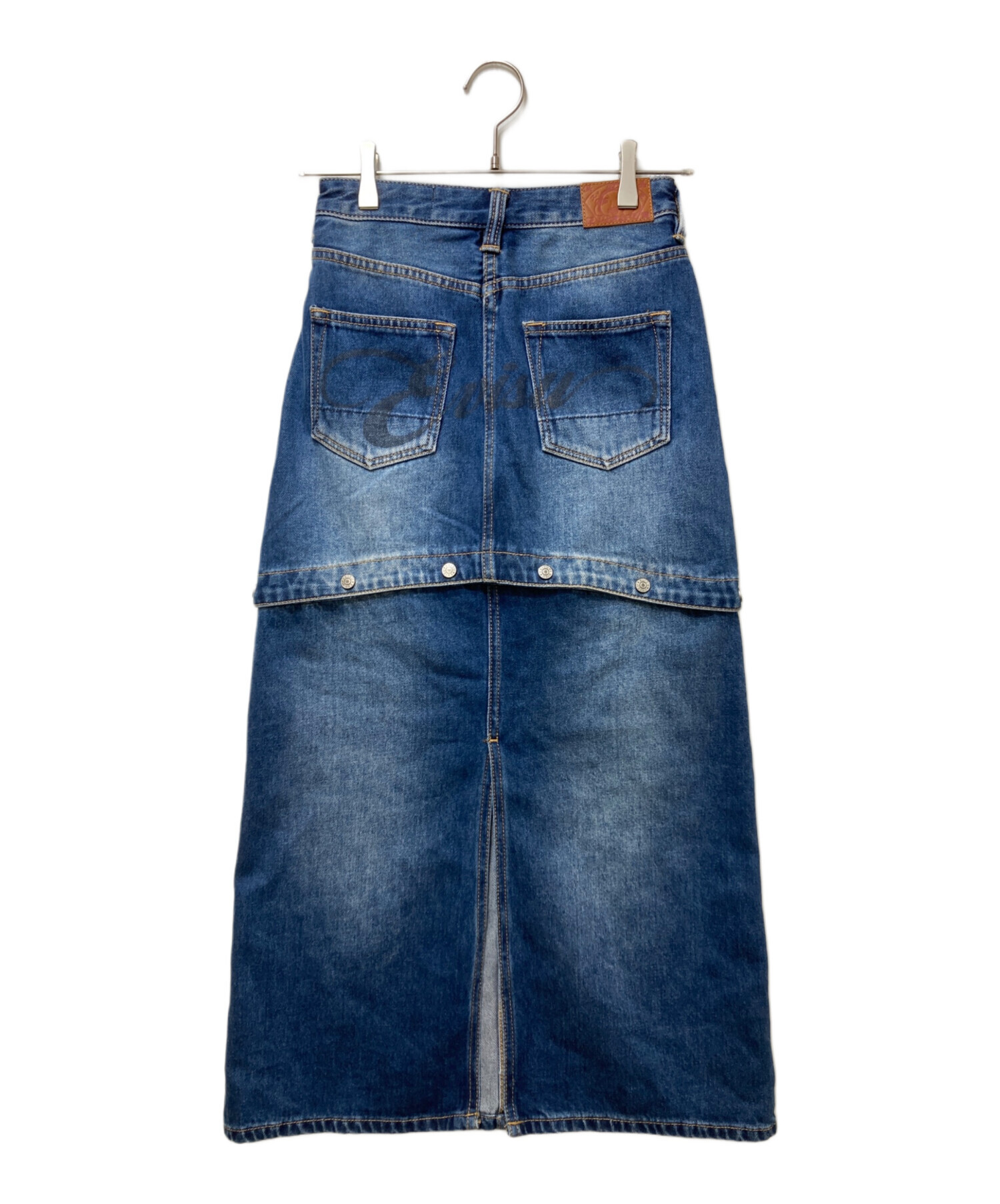 evisu エヴィス デニムタイトスカート 中古・古着通販】EVISU (エヴィス) 2wayロゴプリント ファッション