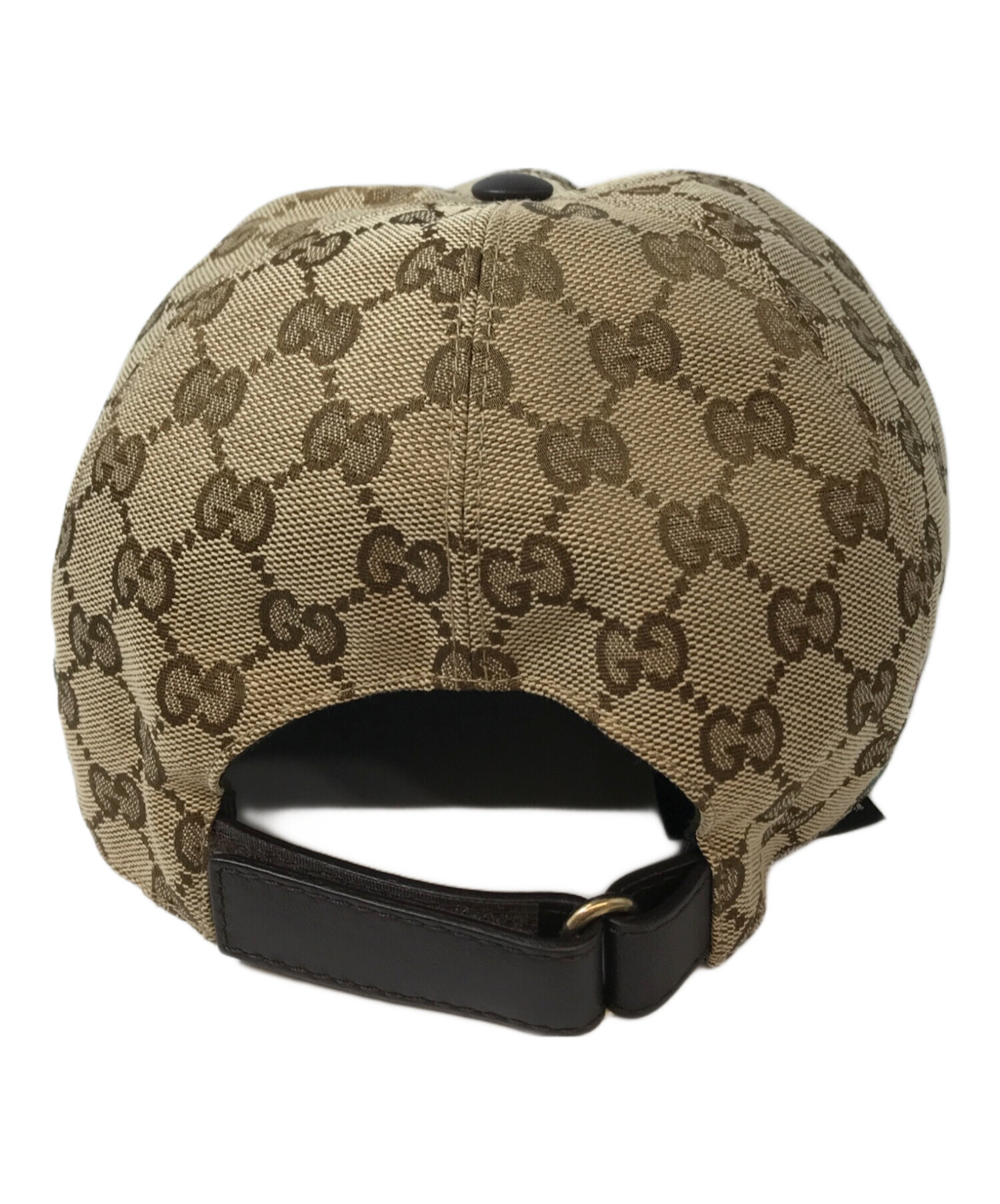GUCCI グッチ GGキャンバス シェリーライン ベースボールキャップ　美品 中古・古着通販】GUCCI (グッチ) GGキャンバス シェリーライン ベース