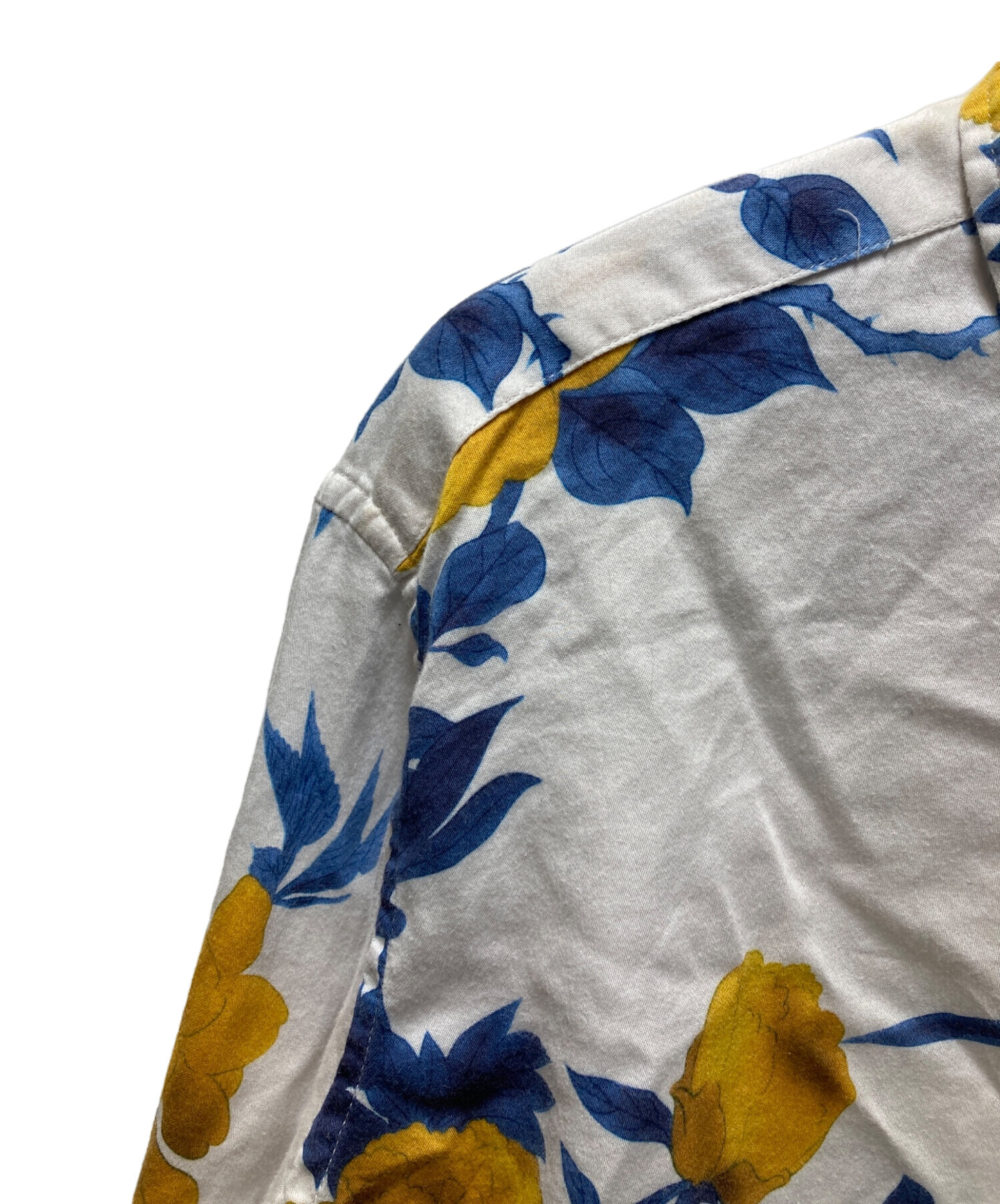 中古・古着通販】ETRO (エトロ) 花柄シャツ ホワイト サイズ:XL