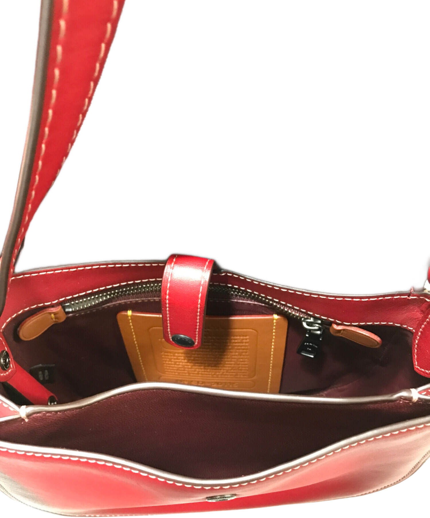 COACH 1941 チェーンショルダー2Wayバッグ ボルドー 中古・古着通販】COACH (コーチ) コーチ 1941 サドルバッグ 23（Coach