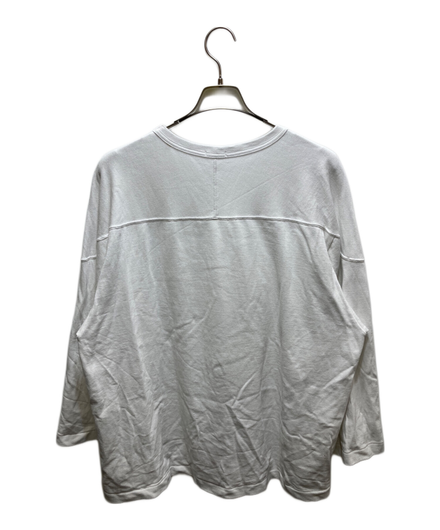 中古・古着通販】COMOLI (コモリ) フットボールTシャツ ホワイト