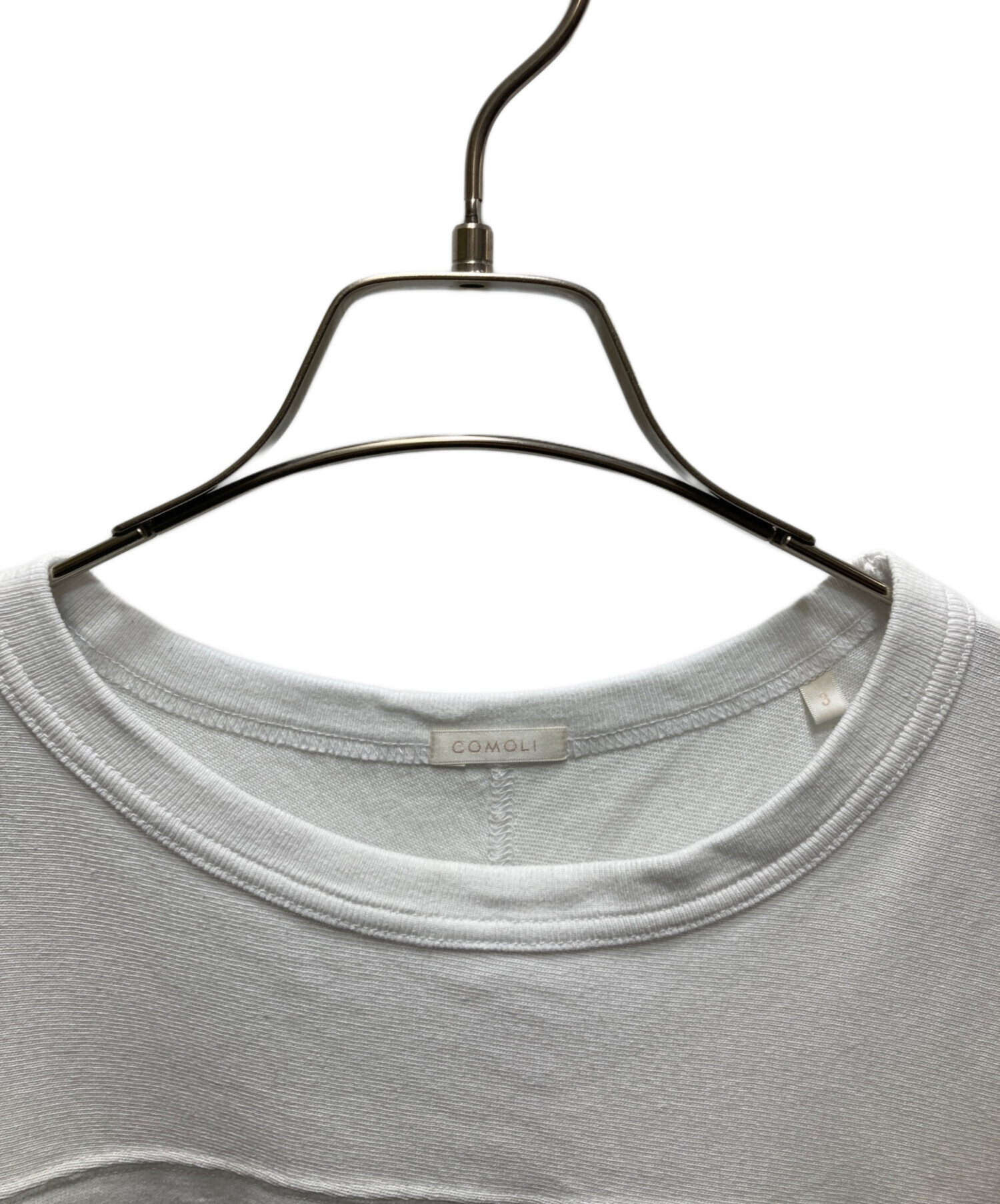 中古・古着通販】COMOLI (コモリ) フットボールTシャツ ホワイト